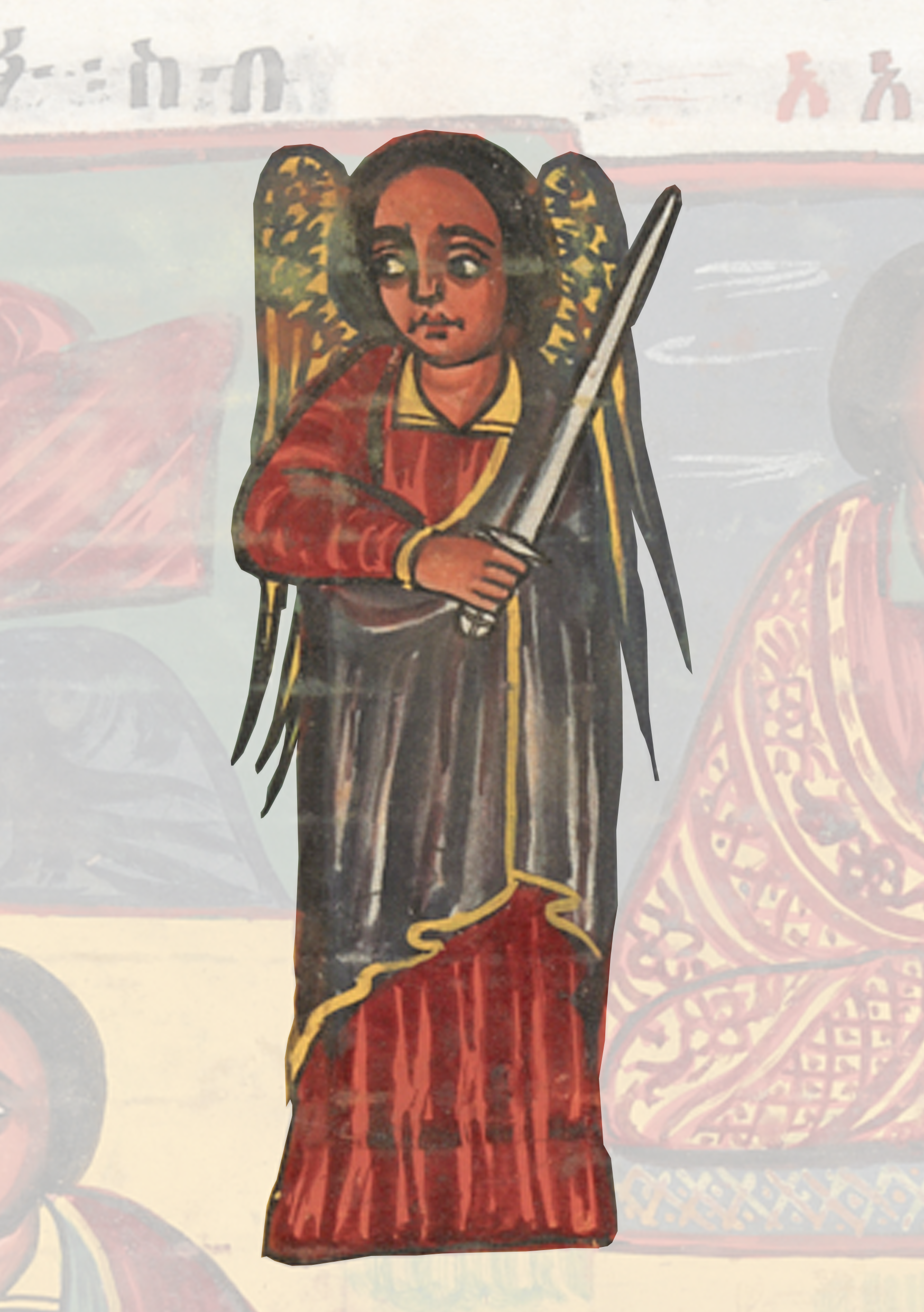 Painting Of A Woman Holding A Sword