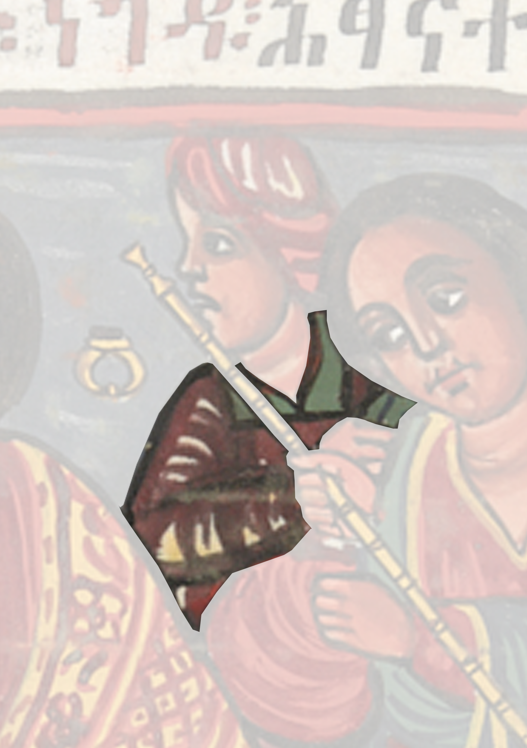 Painting Of A Man And Woman Playing A Flute