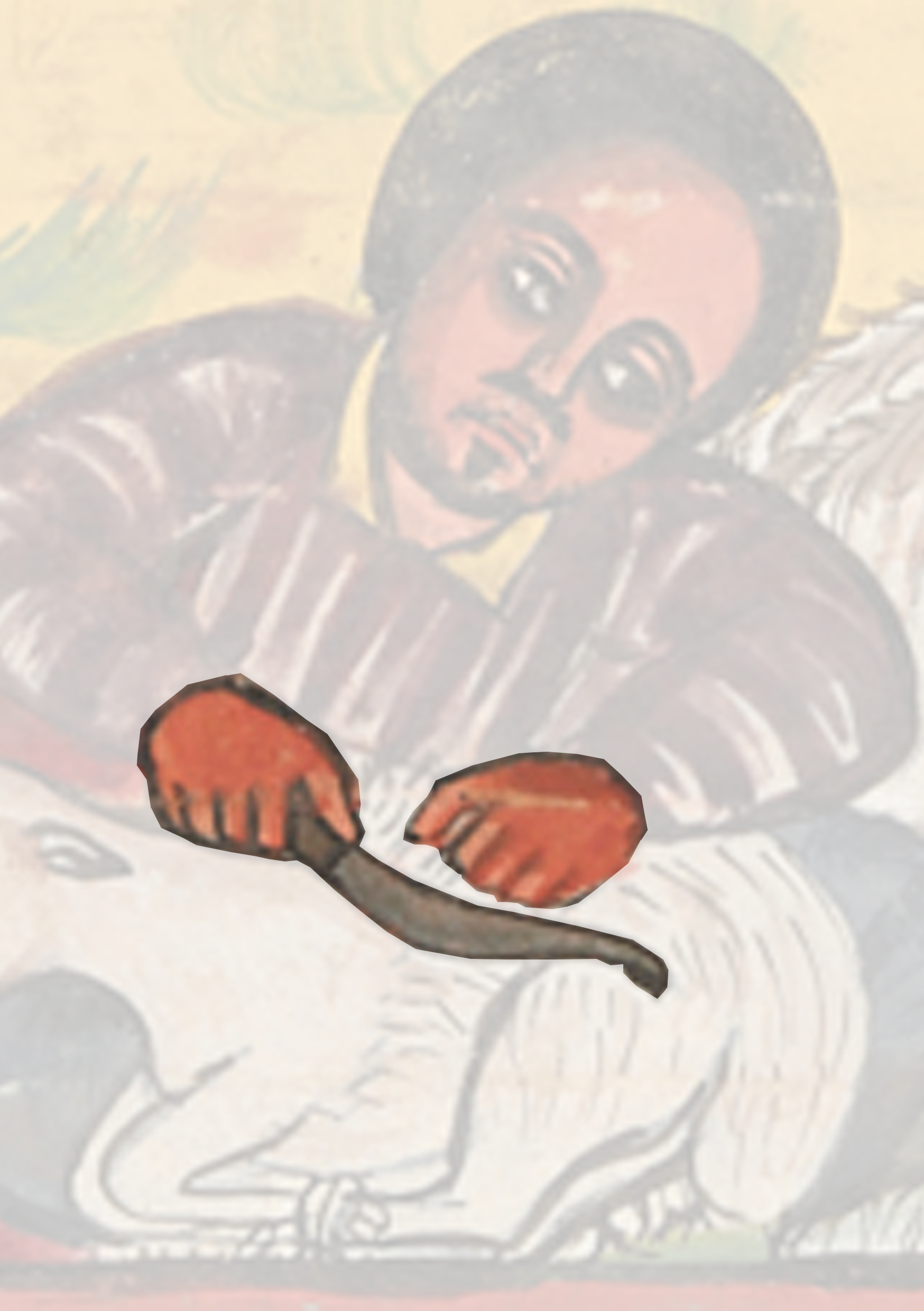 Painting Of A Man Holding A Dog