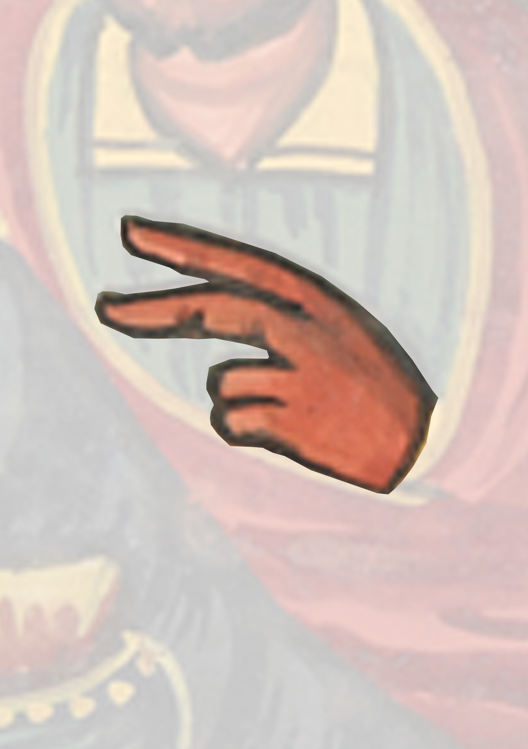 Painting Of A Hand Pointing At A Person