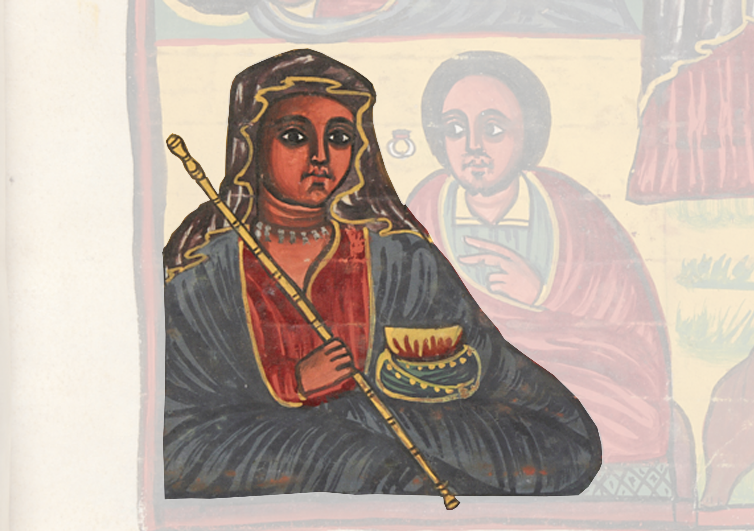 Painting Of A Woman Holding A Flute