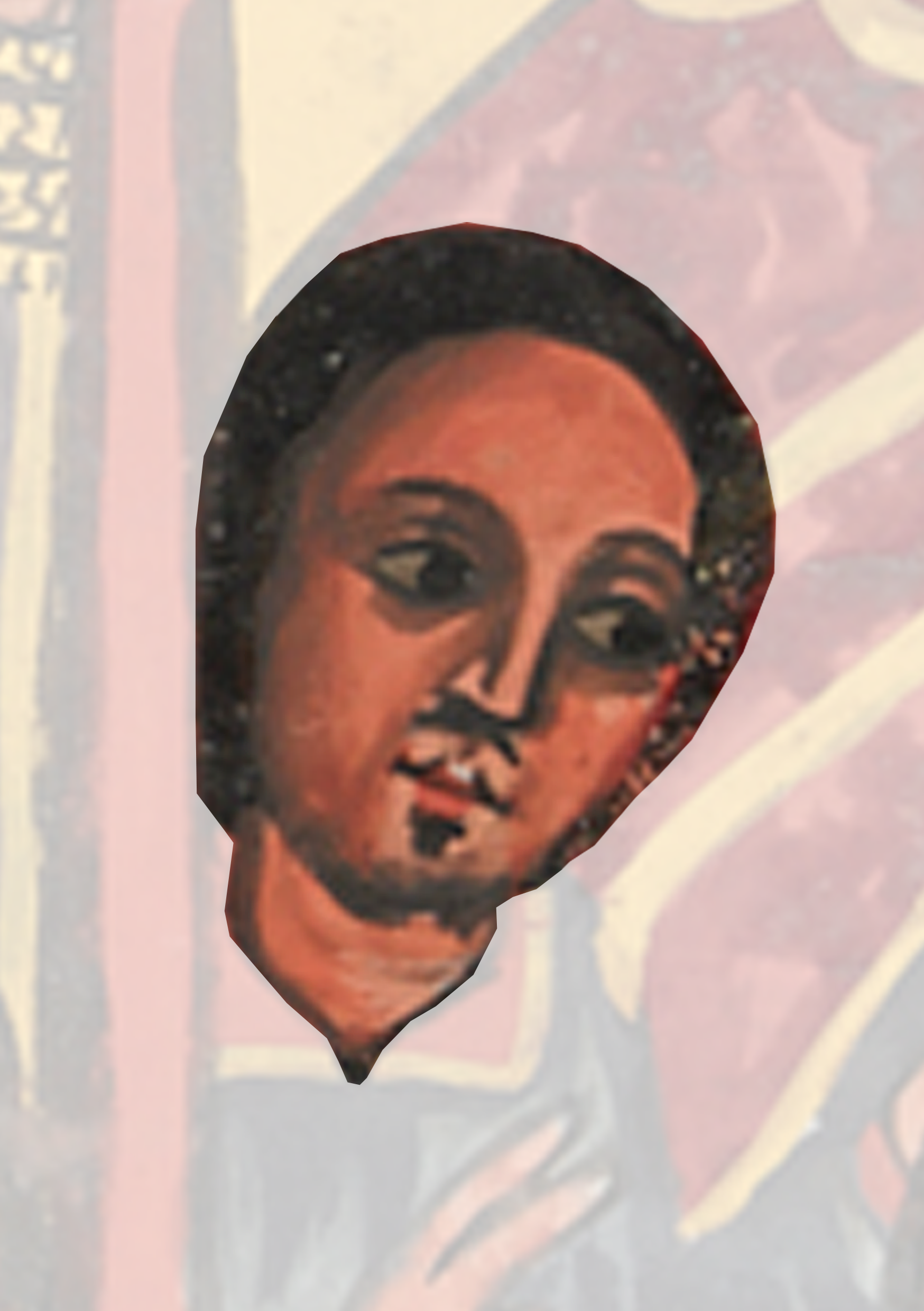 Painting Of A Man With A Flag In The Background