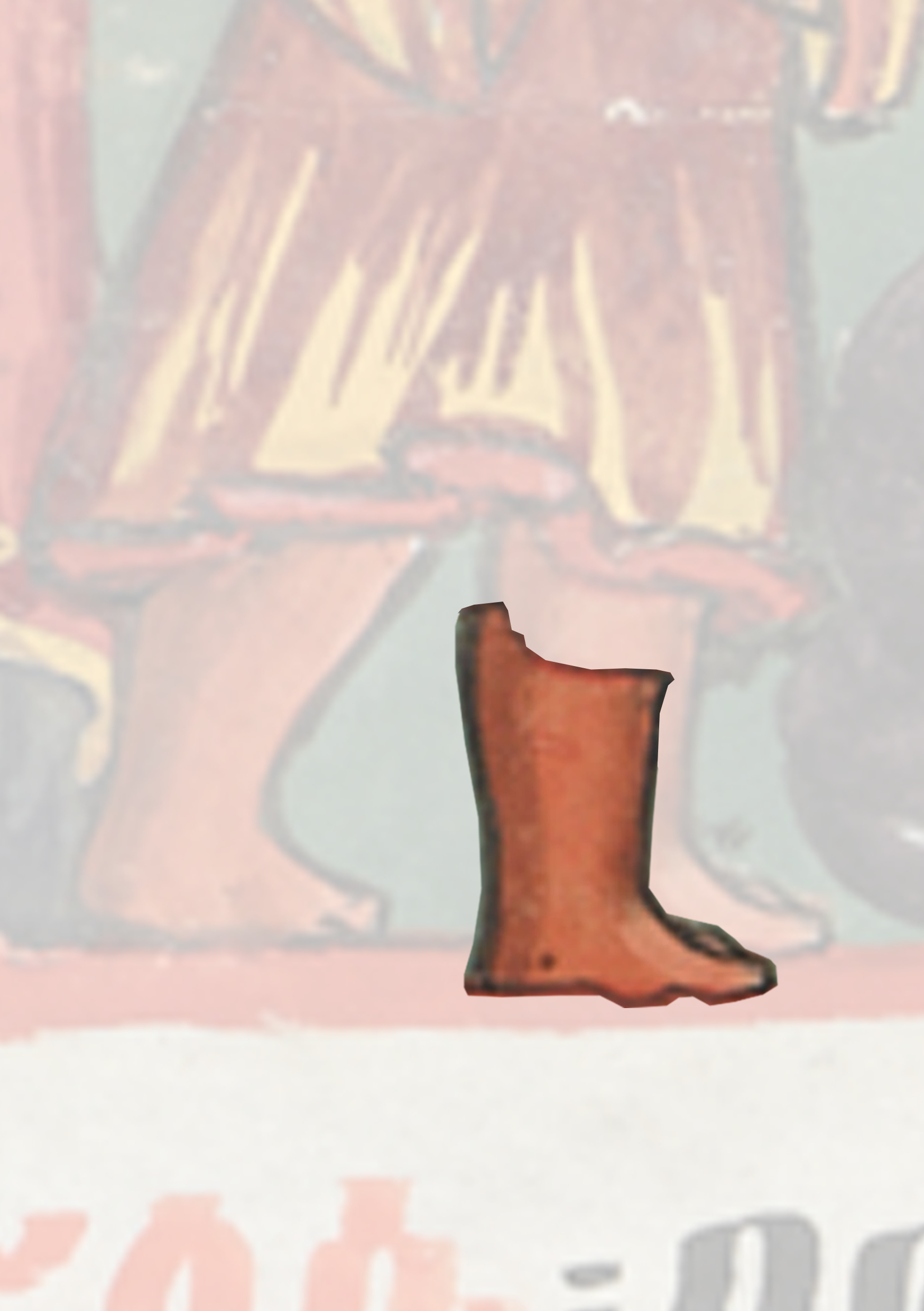 Painting Of A Woman In A Dress And Boots