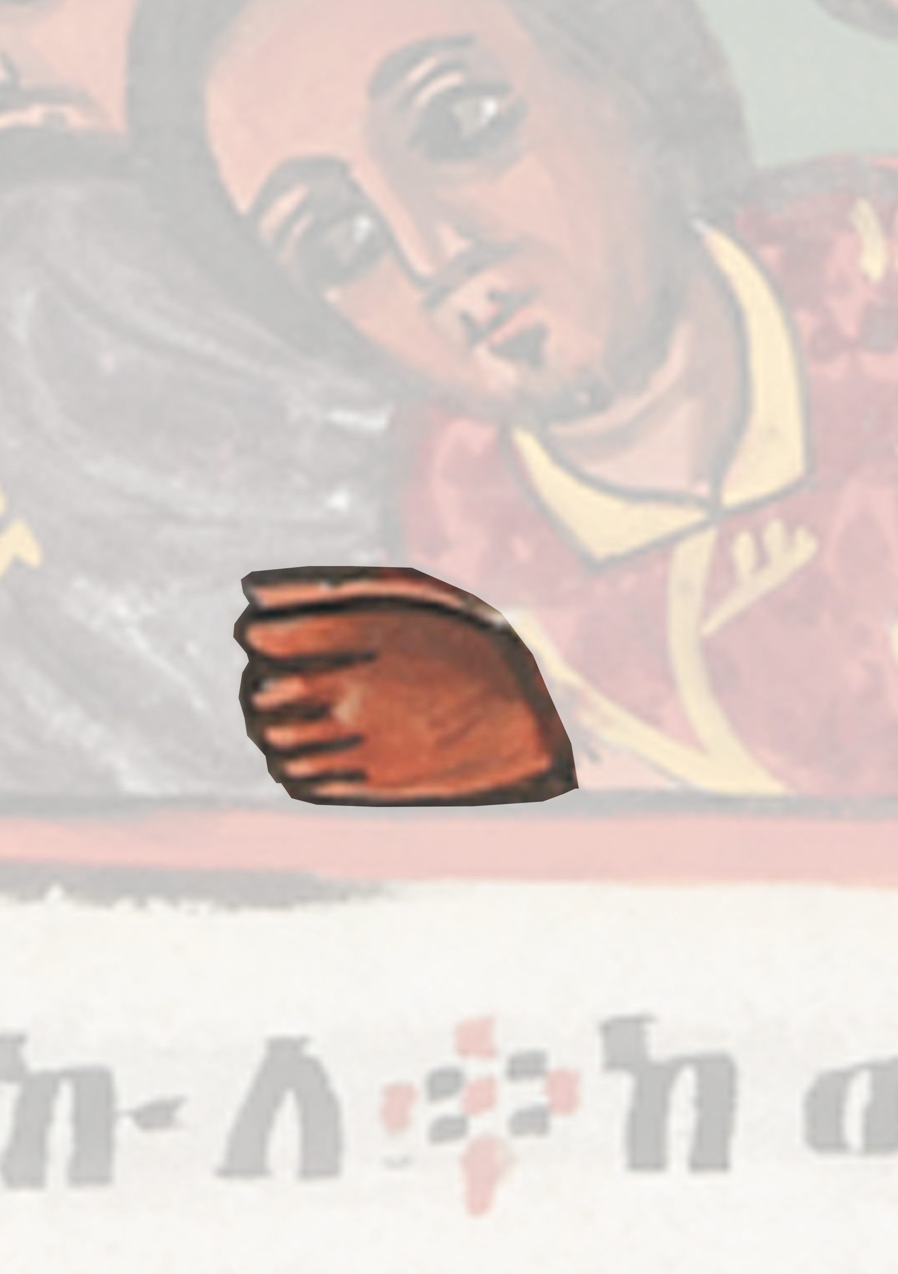 Painting Of A Man With A Hat And A Red Shirt