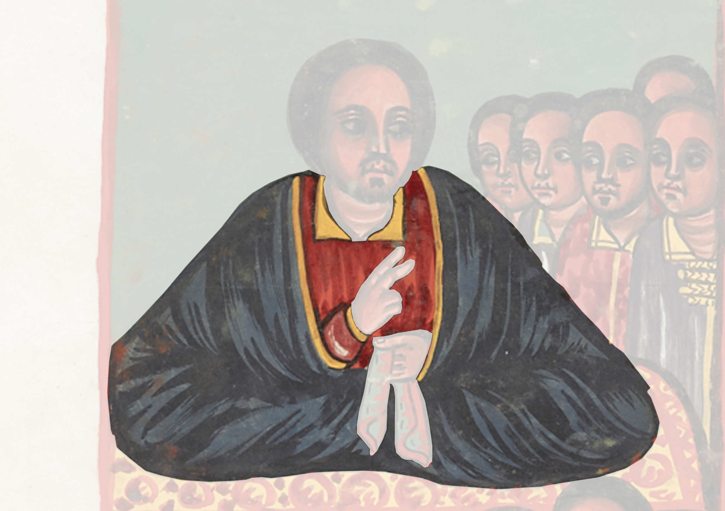 Painting Of A Man With A Red Robe