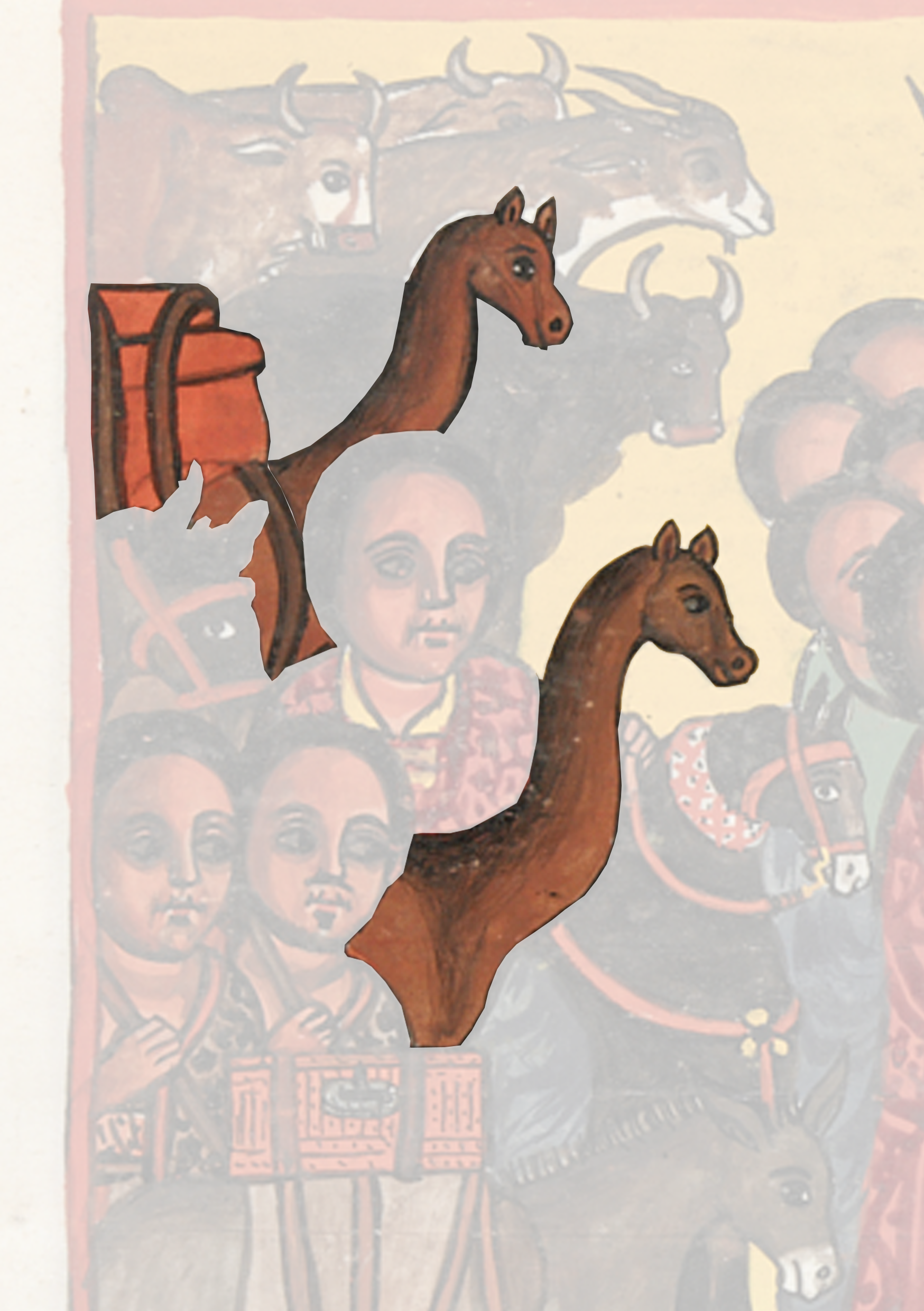Painting Of A Group Of People With Horses