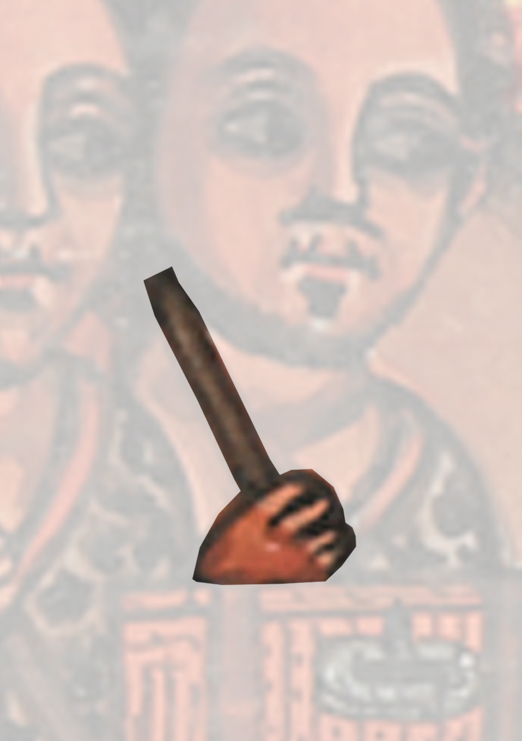Painting Of A Man With A Stick