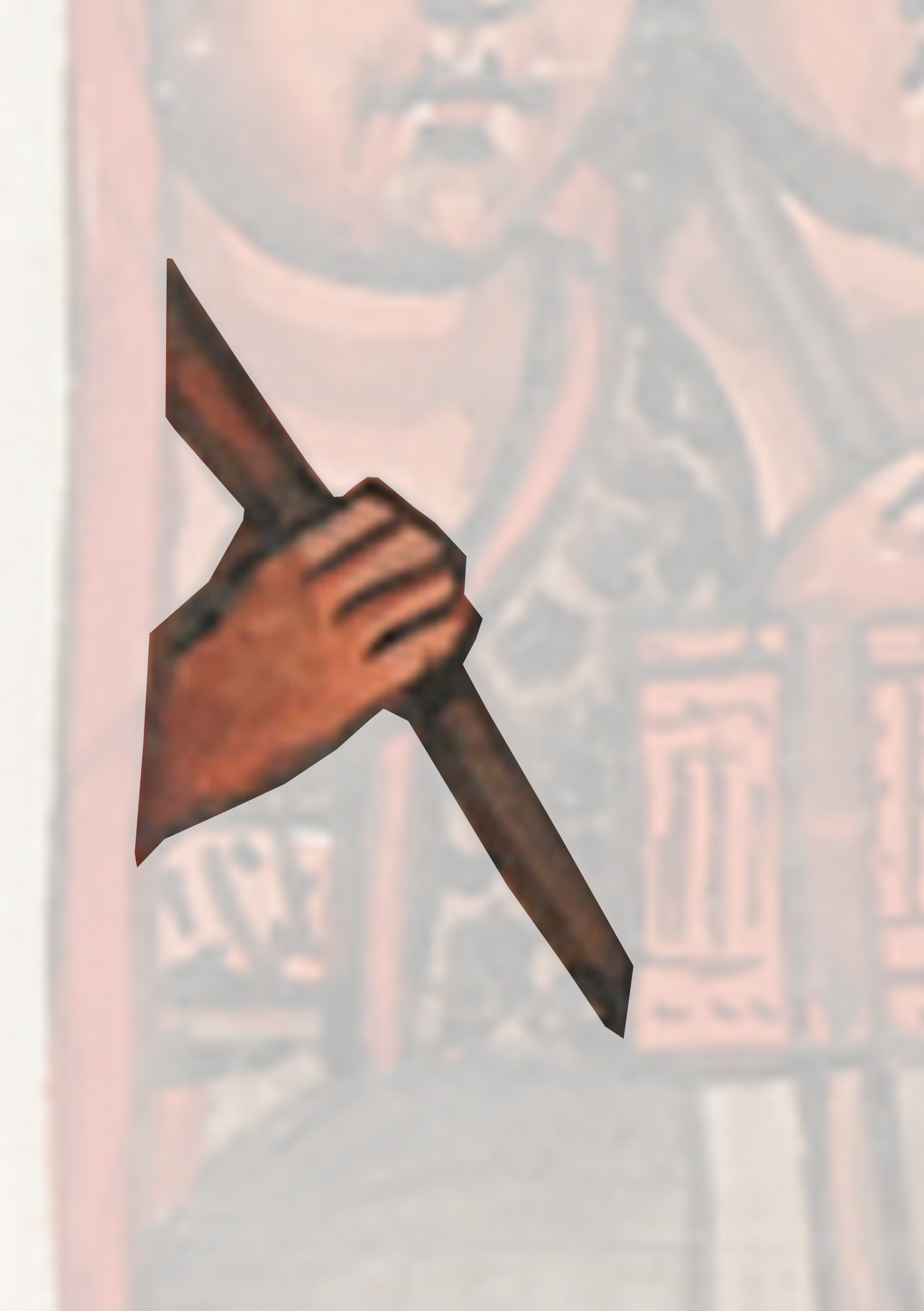 Painting Of A Person Holding A Knife