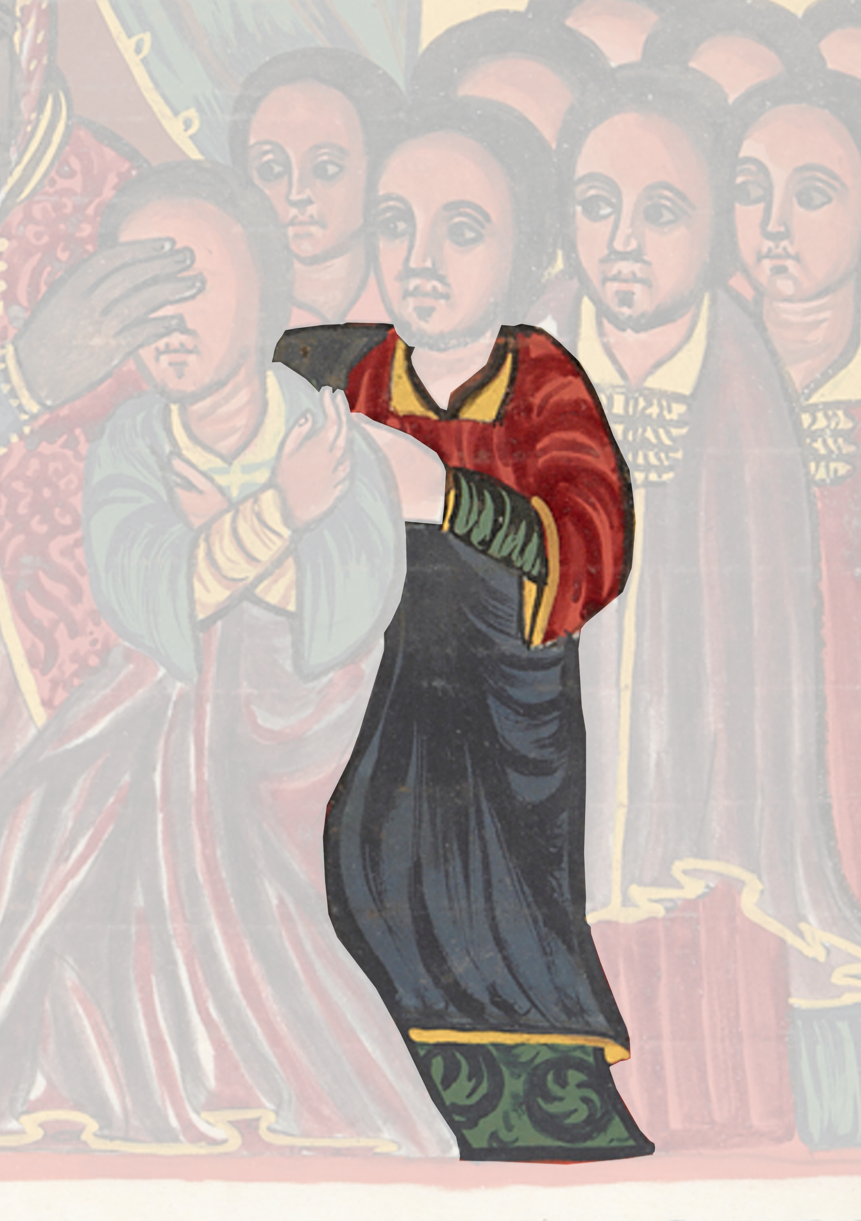 Painting Of A Woman In A Black Dress