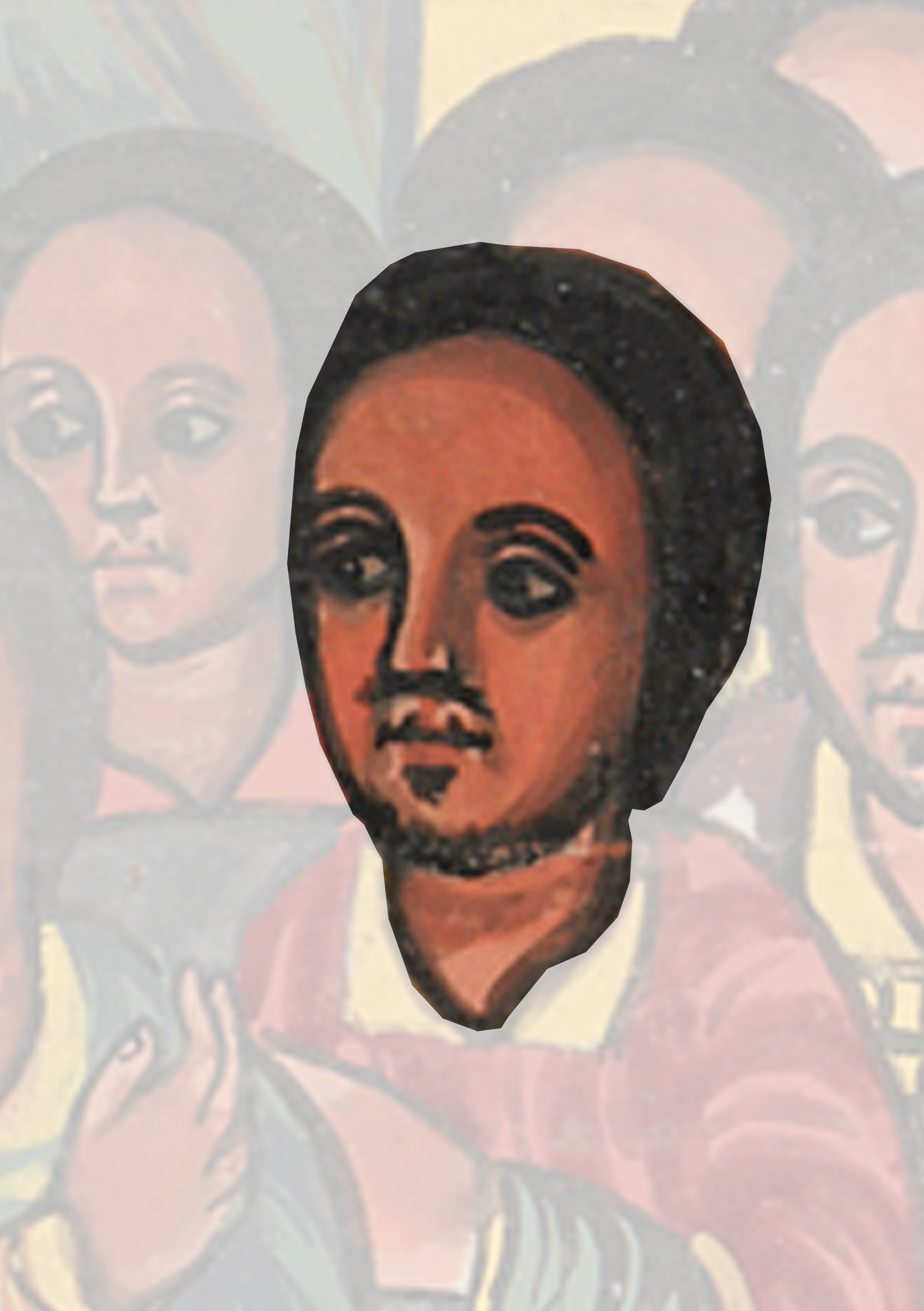Painting Of A Woman With A Group Of People Behind Her