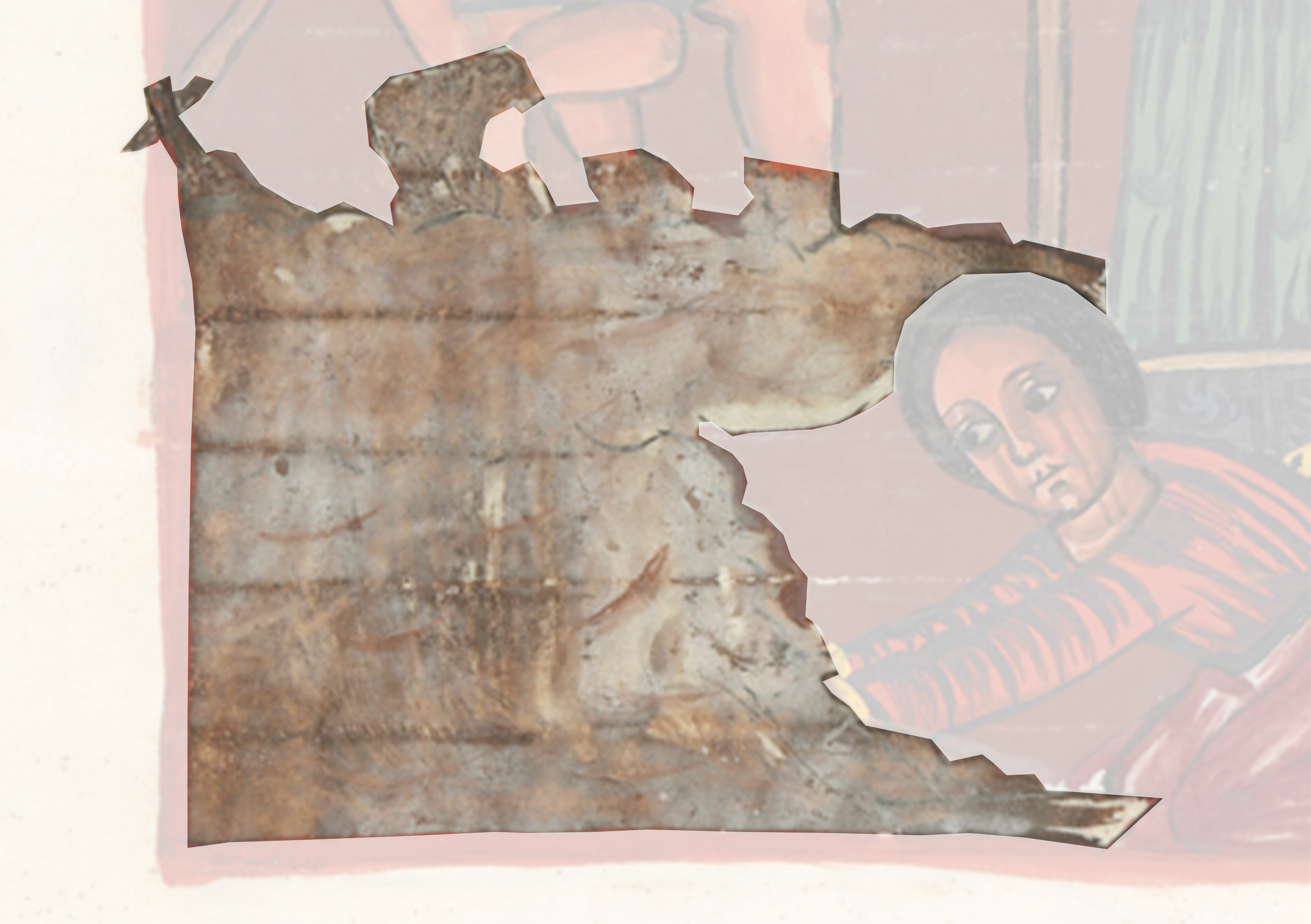 Piece Of Paper With A Painting Of A Man
