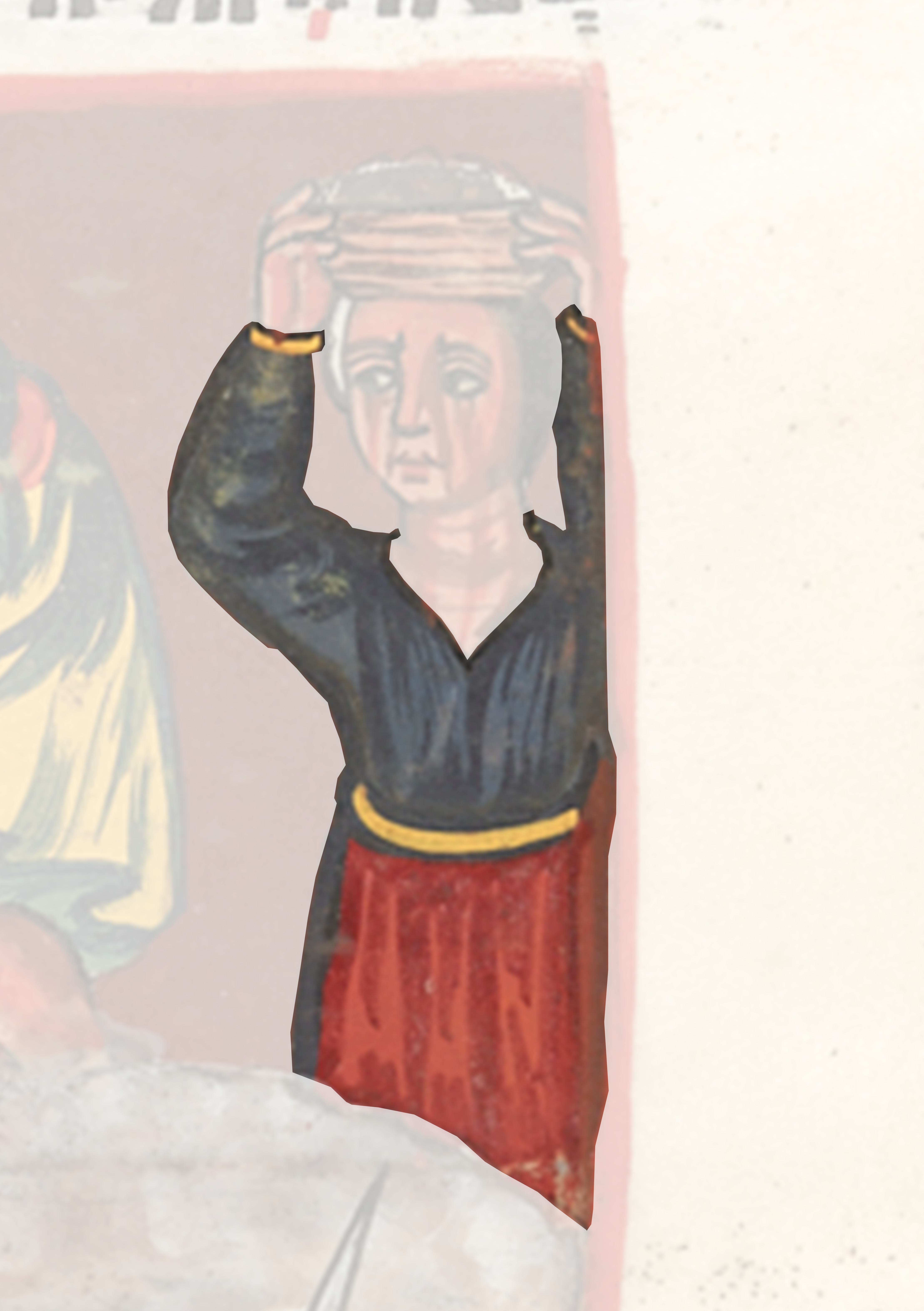 Painting Of A Man Holding A Knife