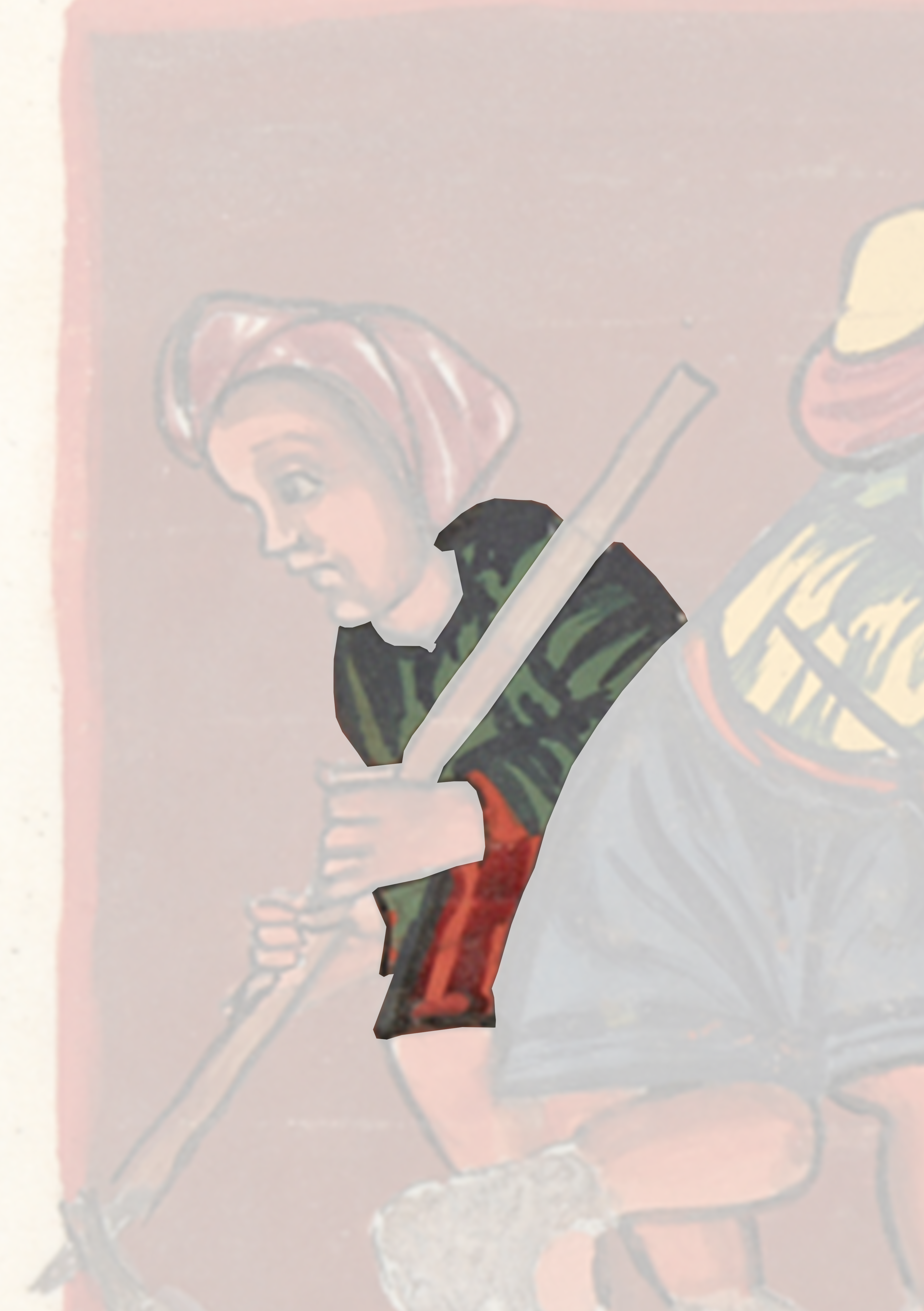 Painting Of A Man Holding A Baseball Bat