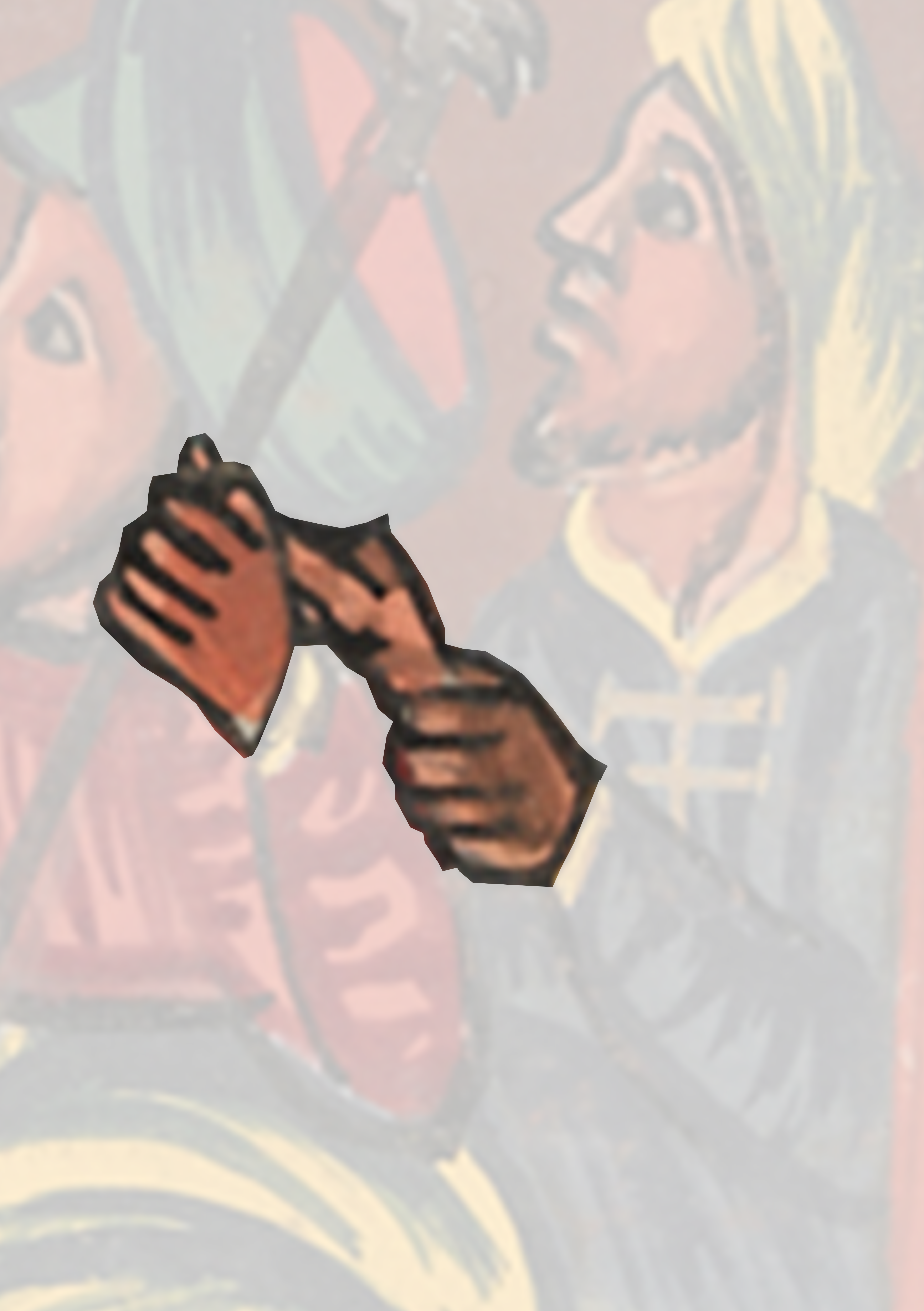 Painting Of A Man And Woman Holding Hands