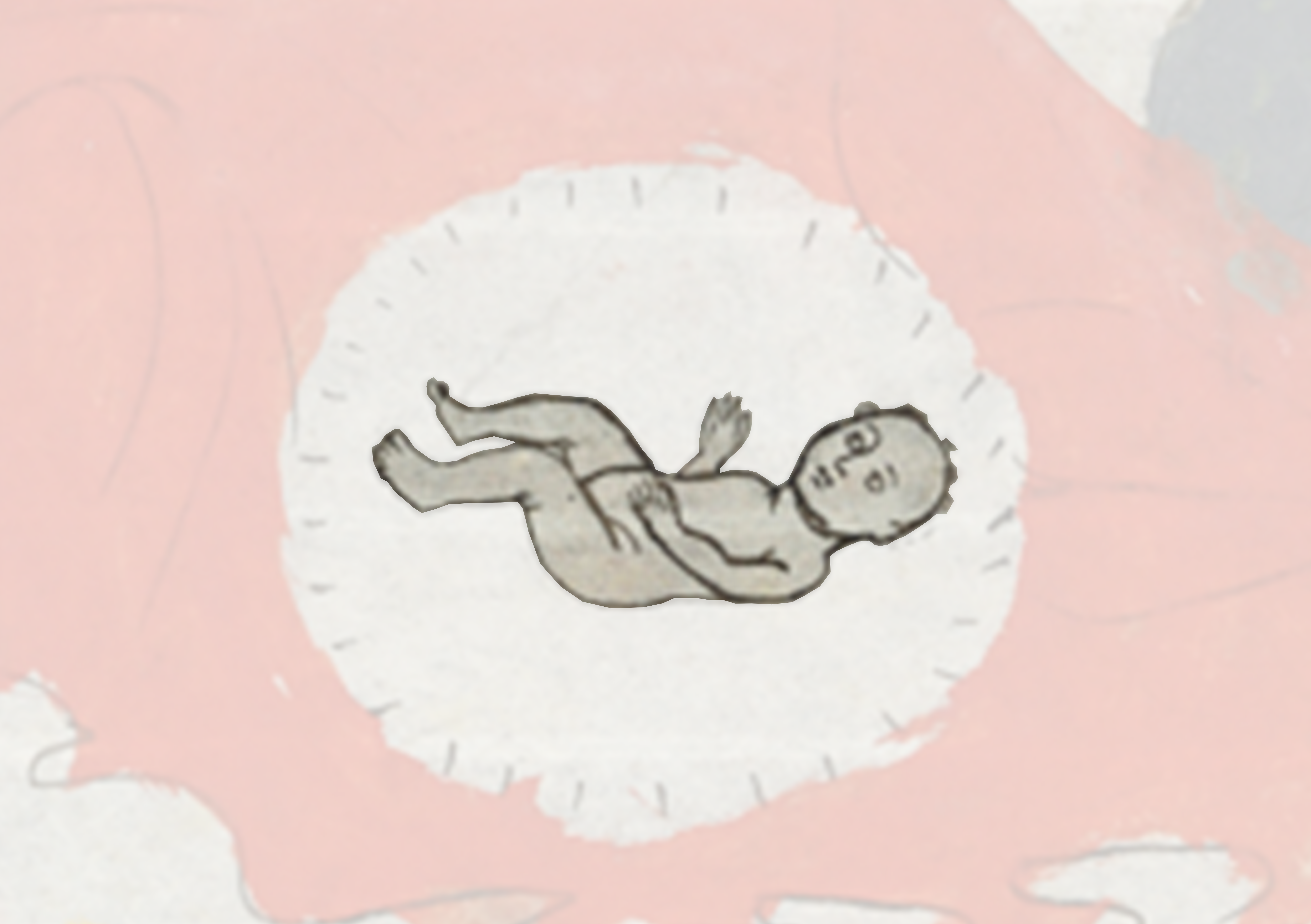 Drawing Of A Man Floating In A Pool