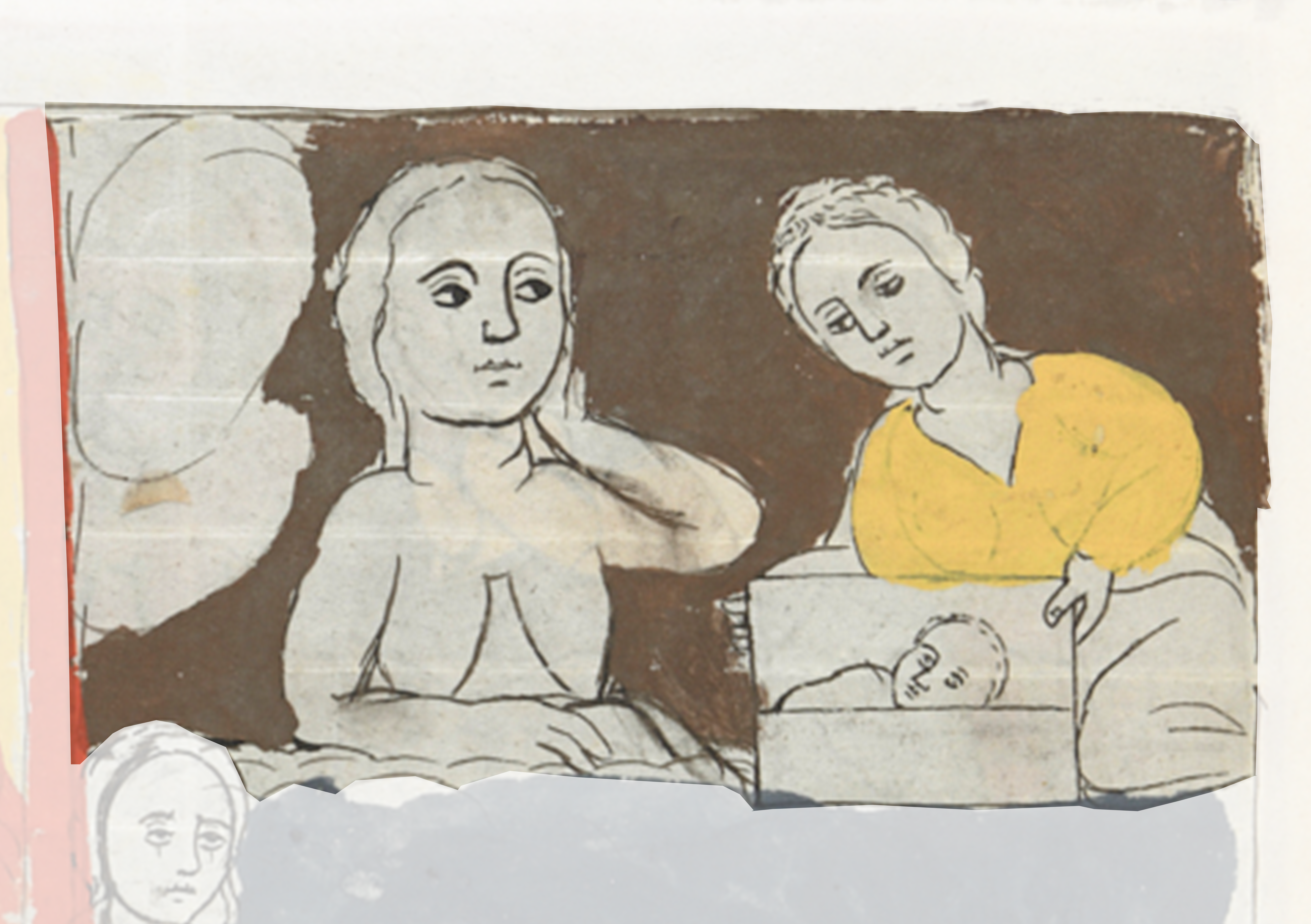 Drawing Of A Woman And A Man