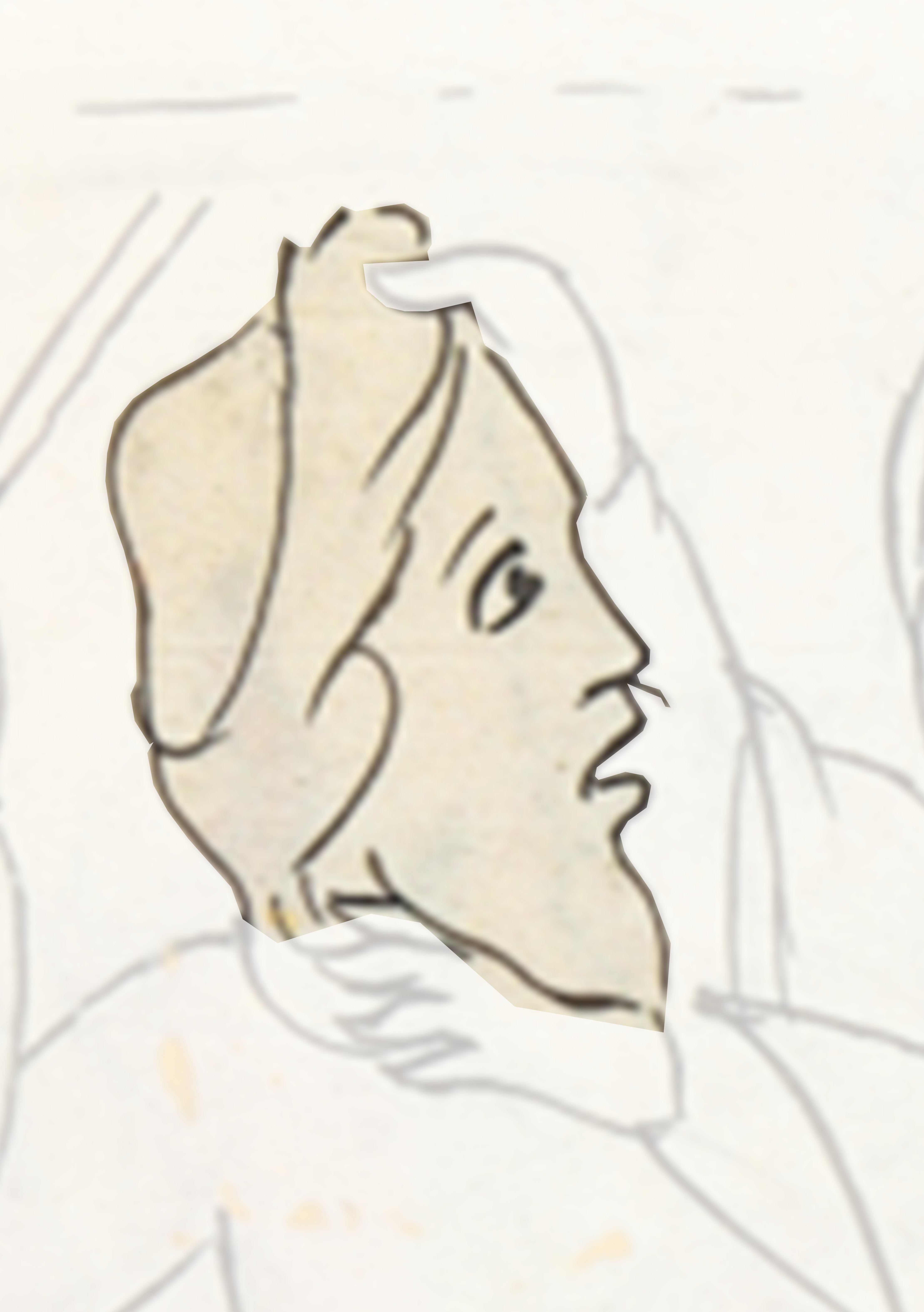 Drawing Of A Man With A Beard