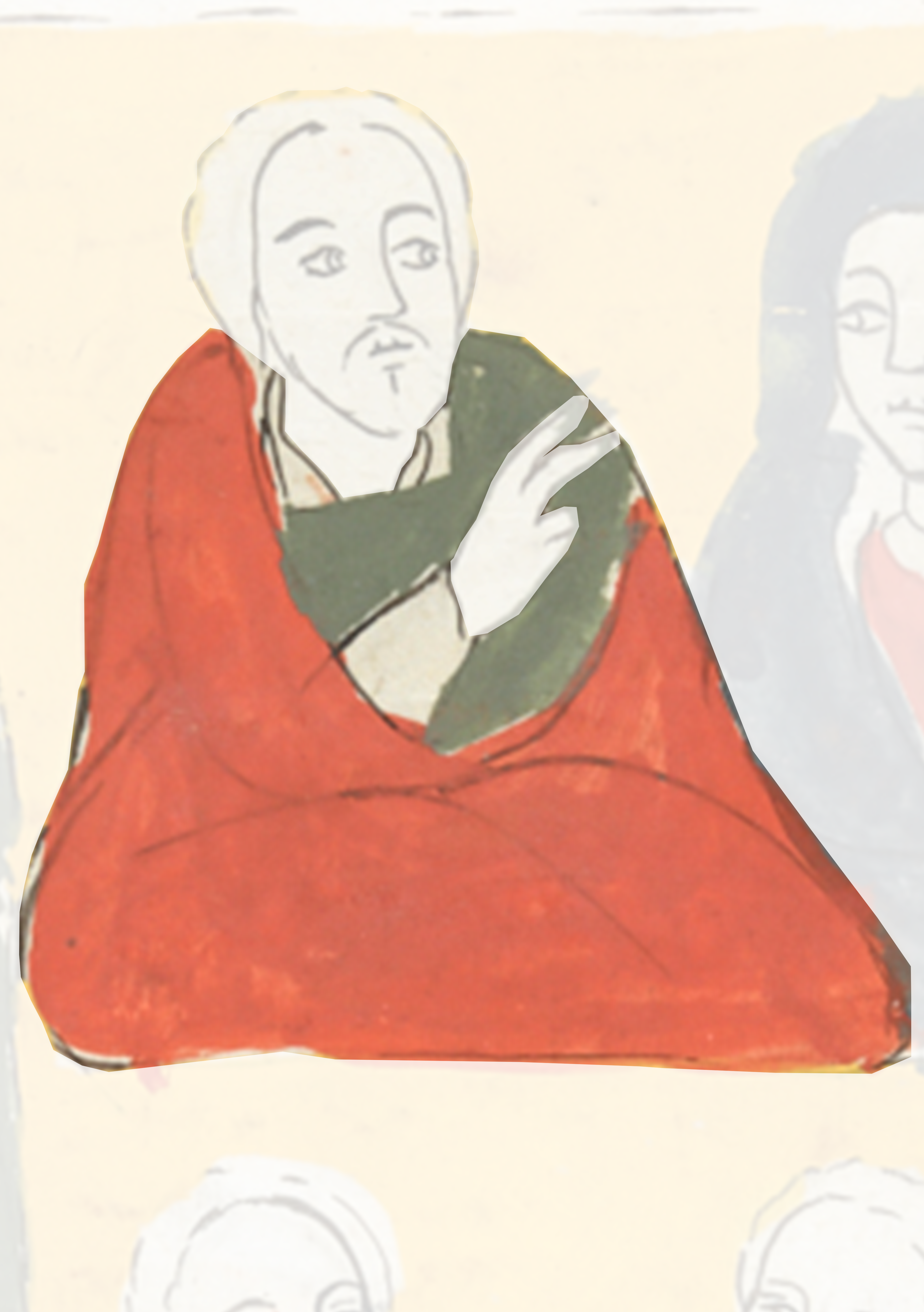 Painting Of A Man In A Red Shirt