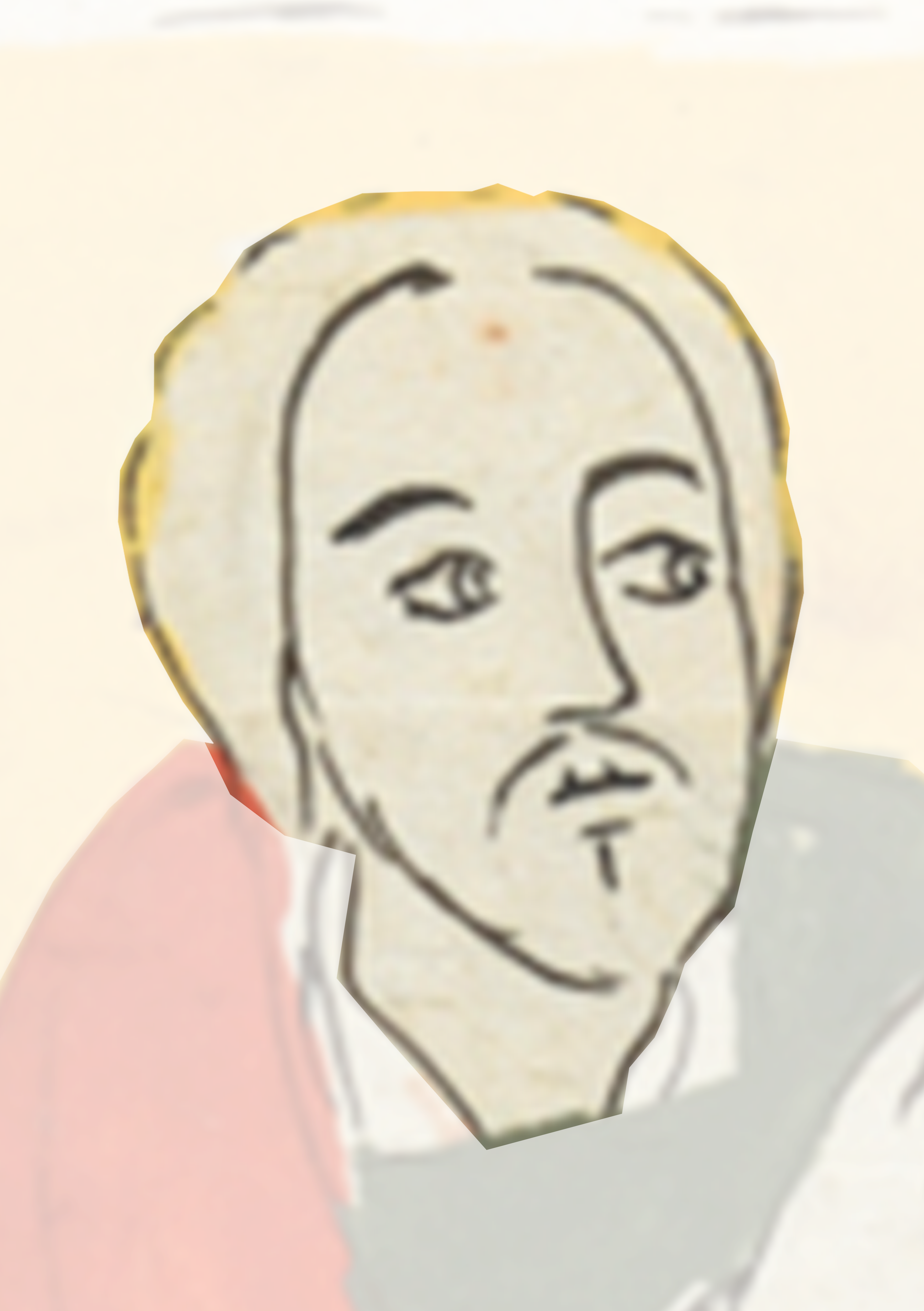 Drawing Of A Man With A Mustache