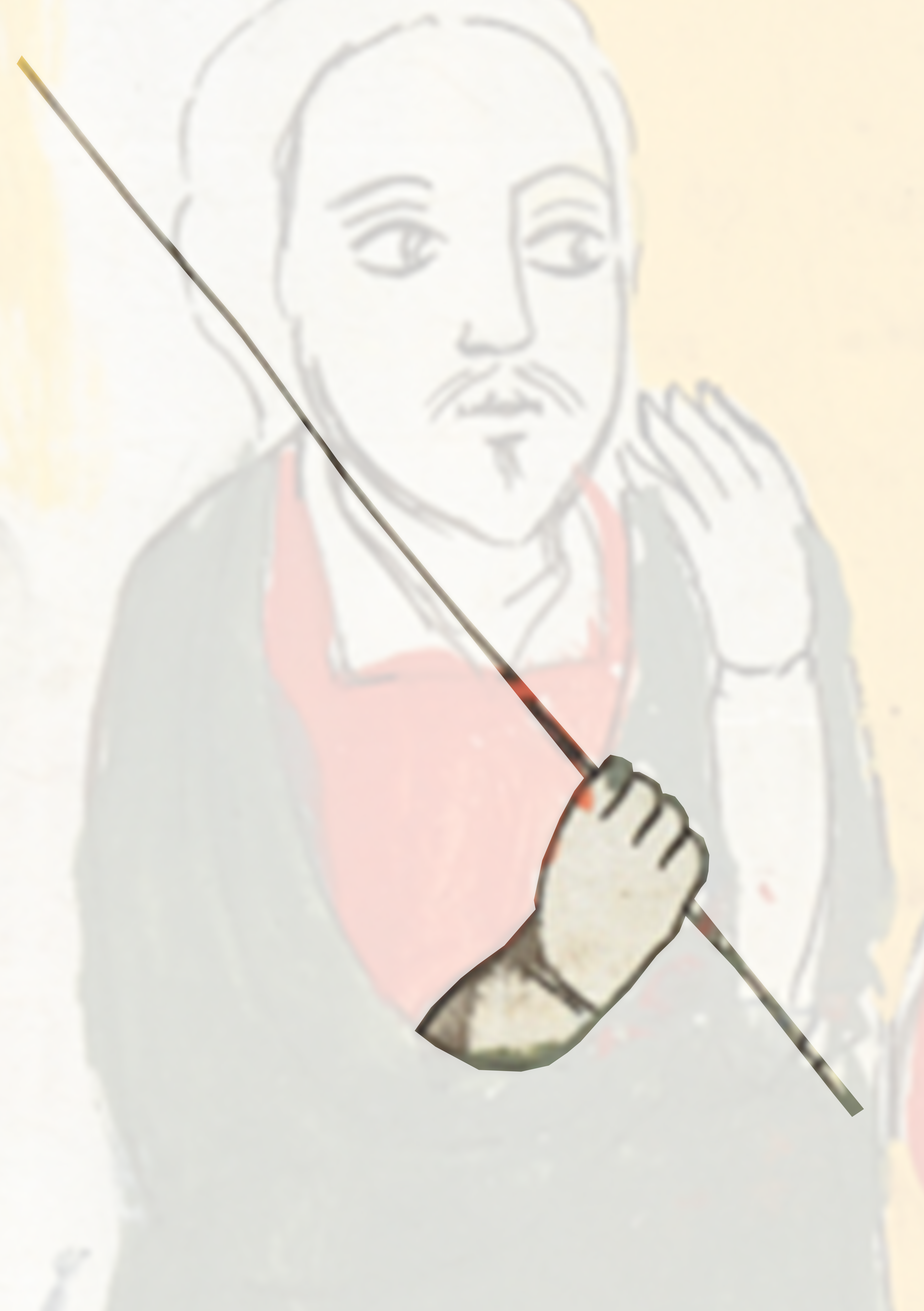 Painting Of A Man With A Stick