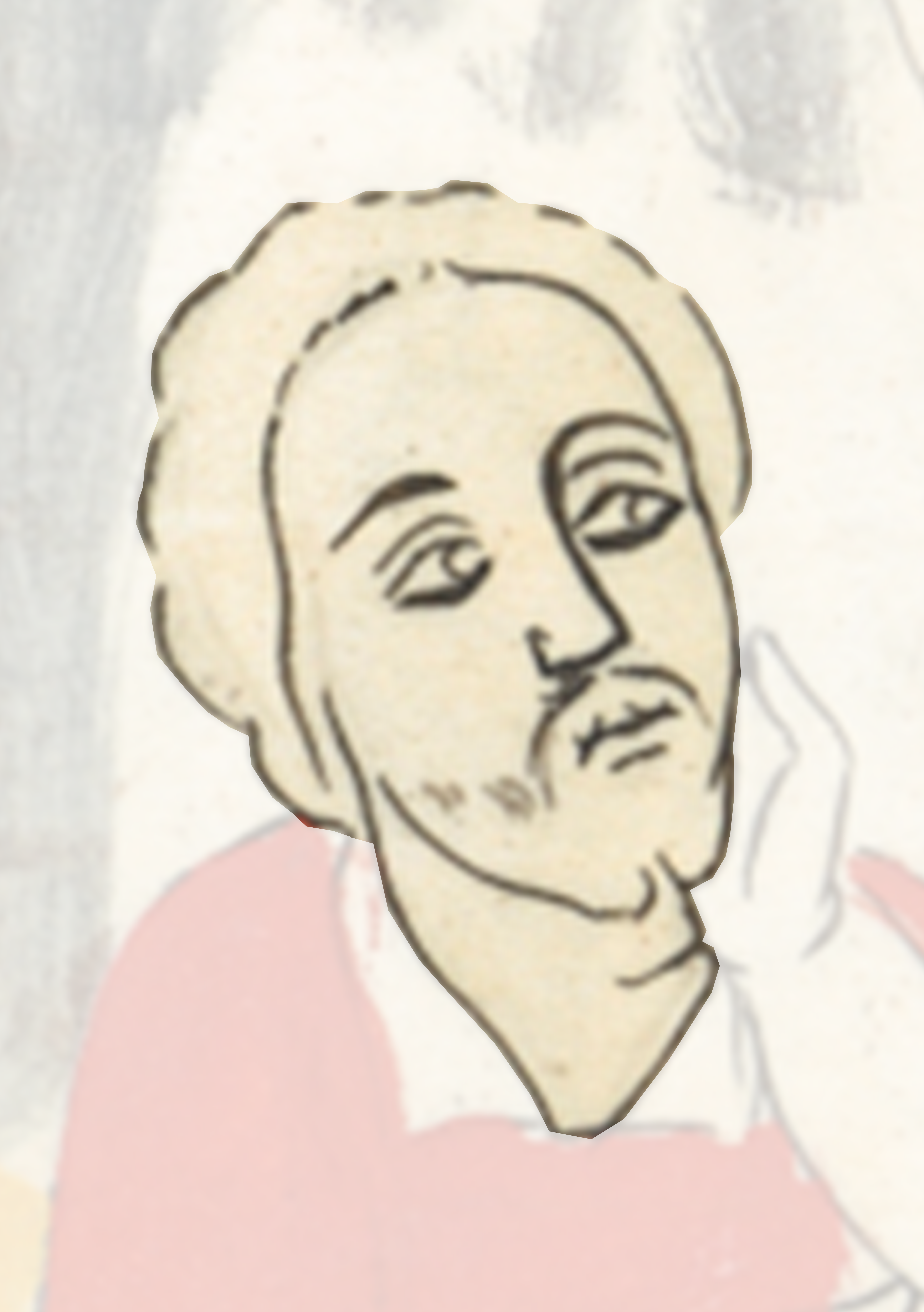 Drawing Of A Man With A Beard