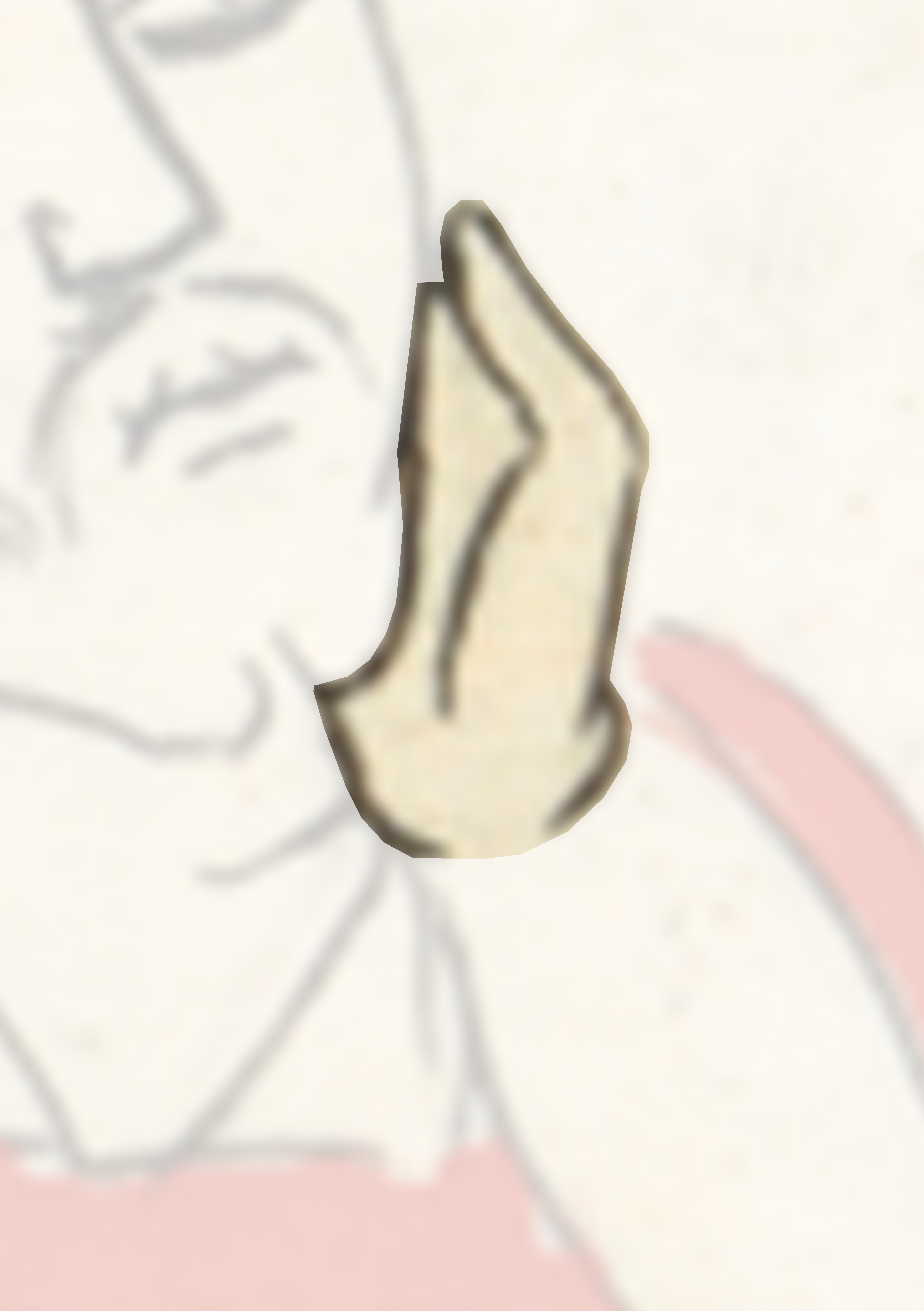 Drawing Of A Man With A Face