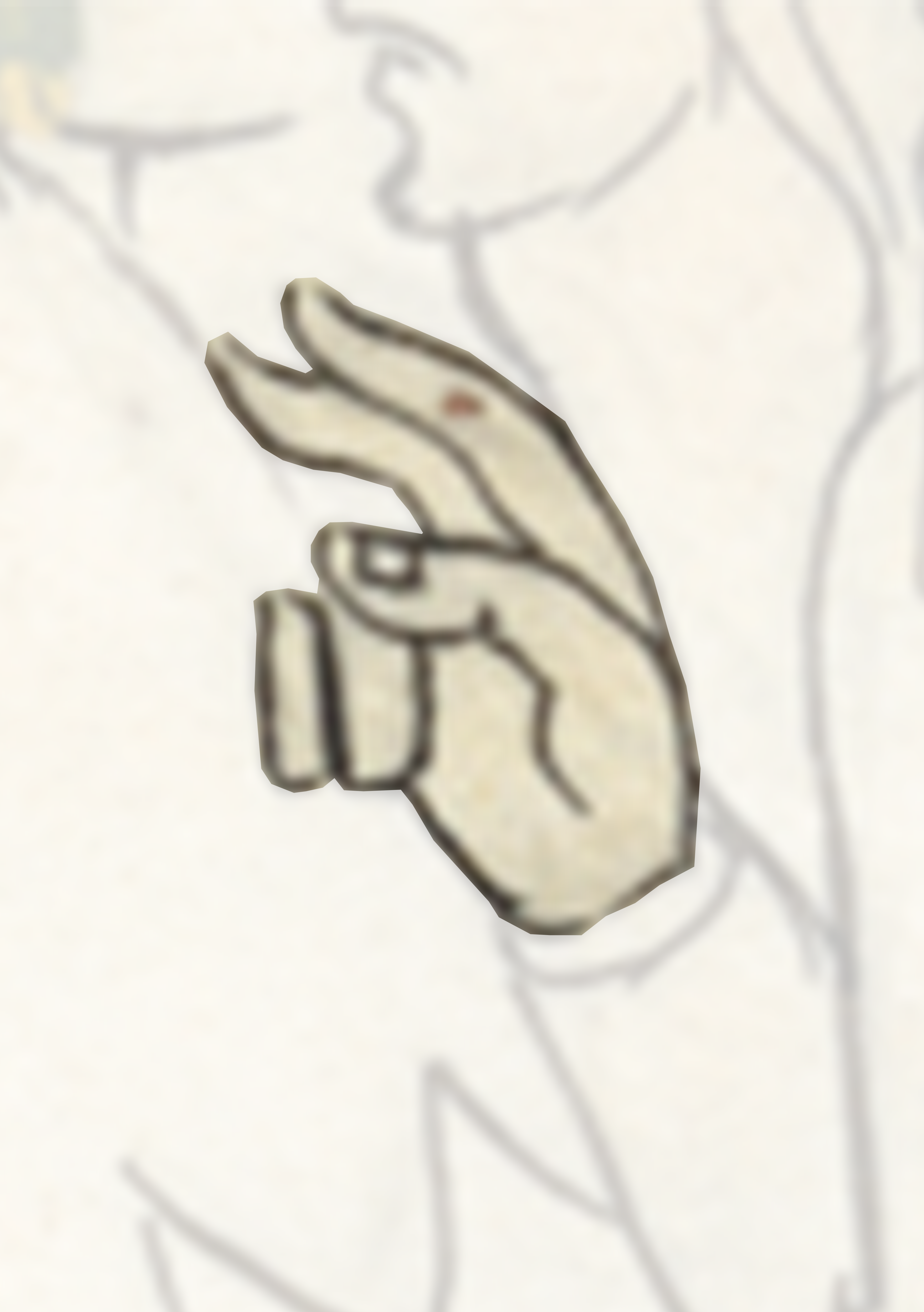 Hand Is Shown In The Middle Of A Picture