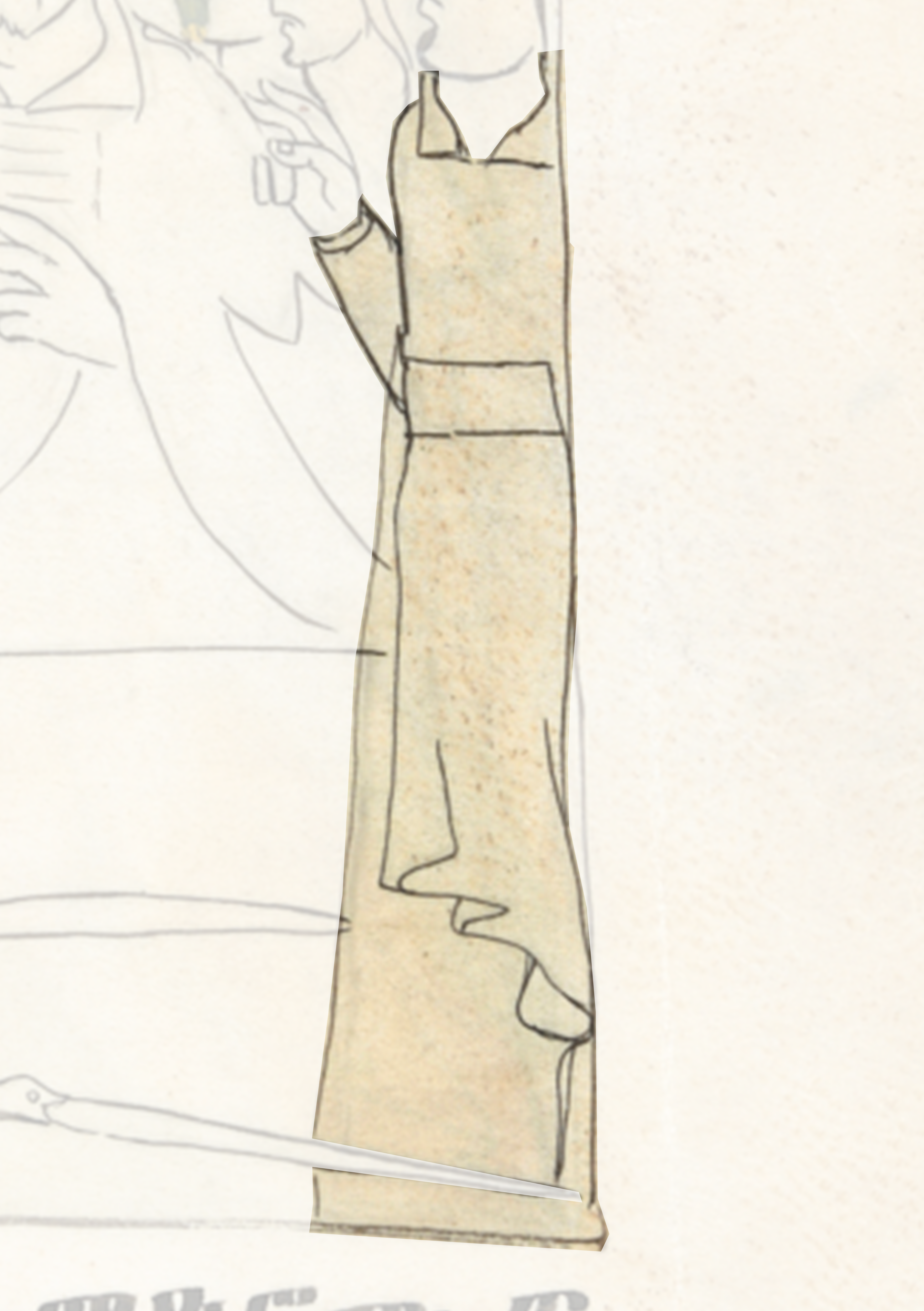 Drawing Of A Woman In A Dress