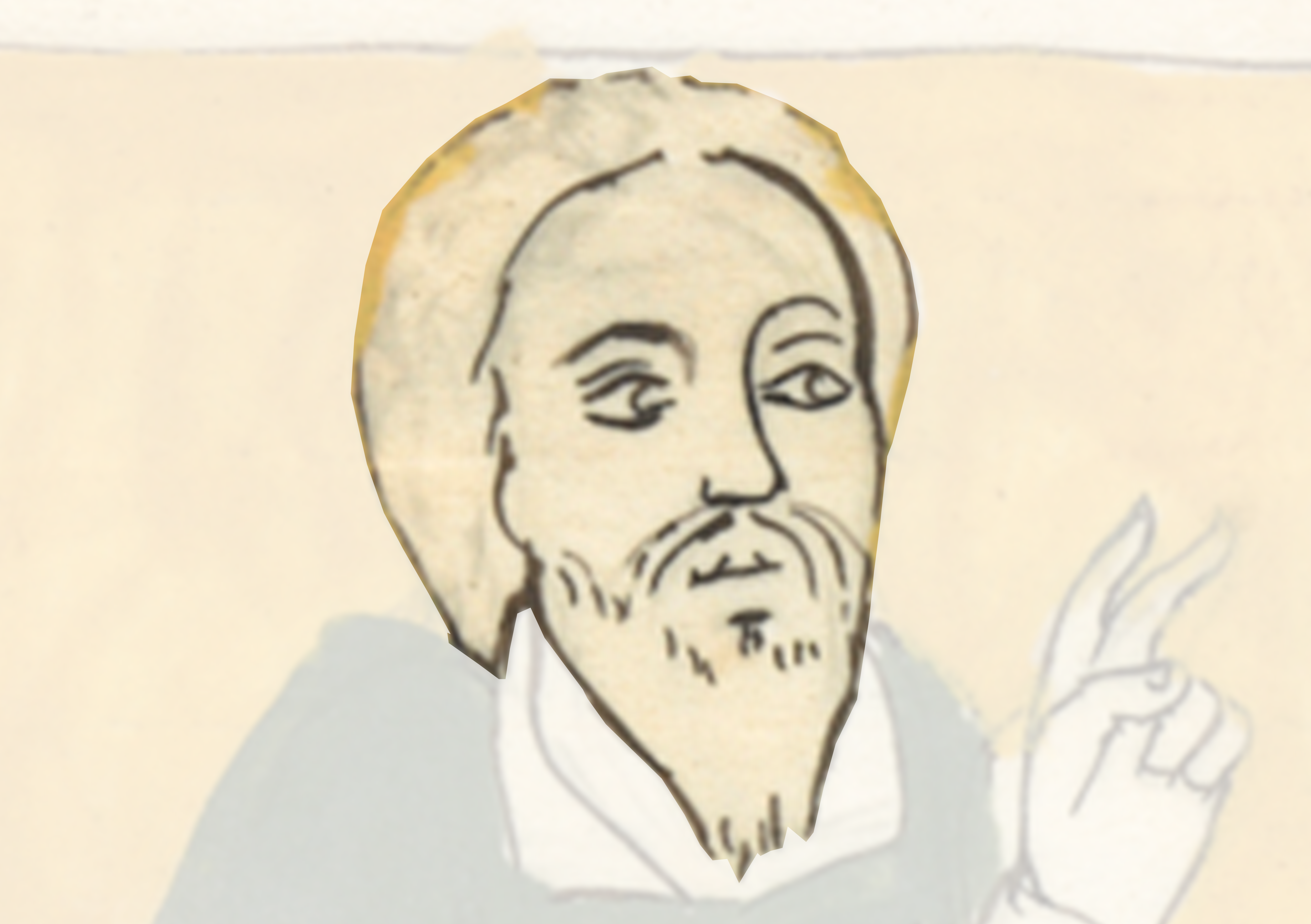 Drawing Of A Man With A Beard