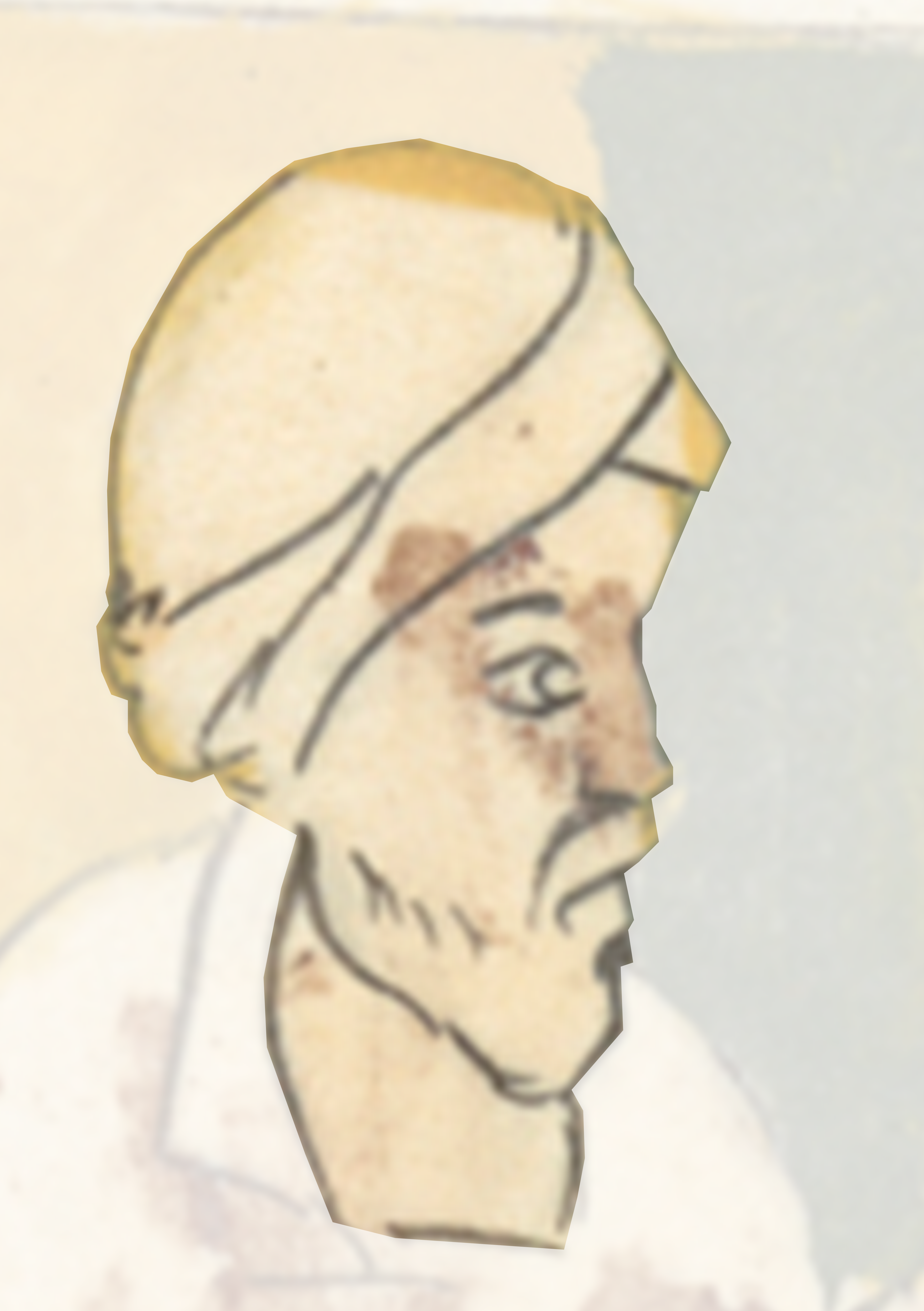 Drawing Of A Man With A White Hair