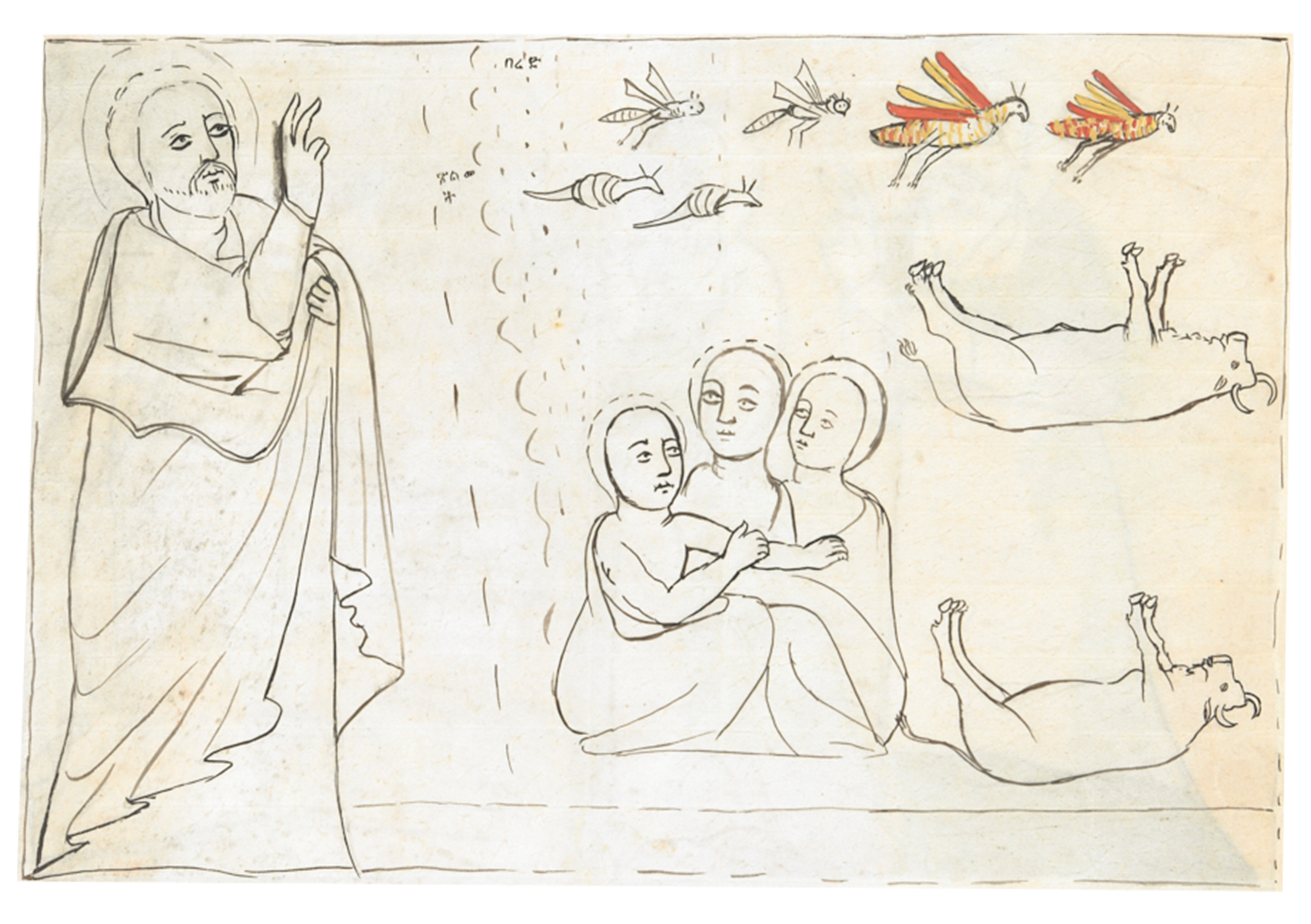 Drawing Of A Woman And A Man