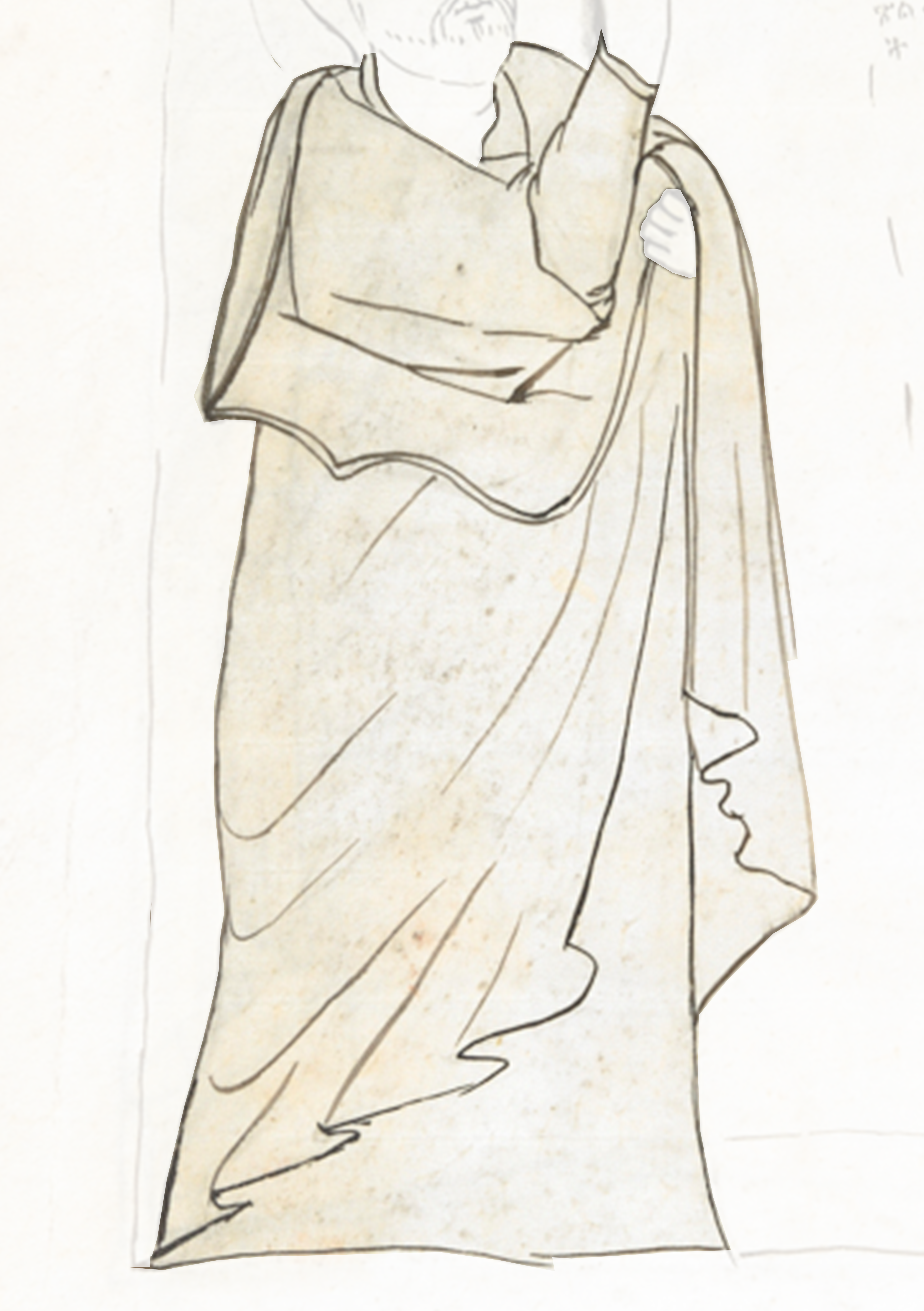 Drawing Of A Woman In A Dress