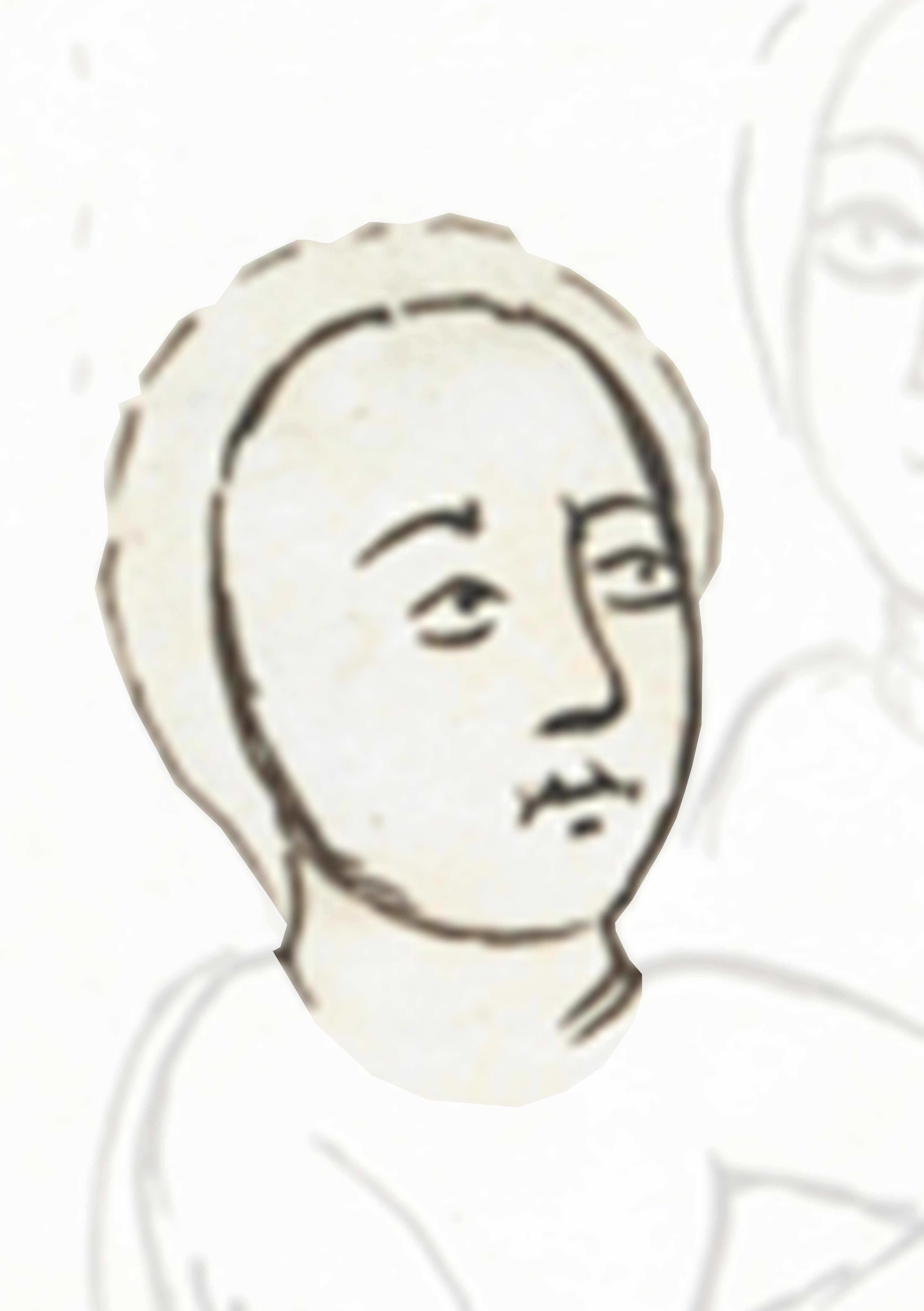 Drawing Of A Man With A Mustache