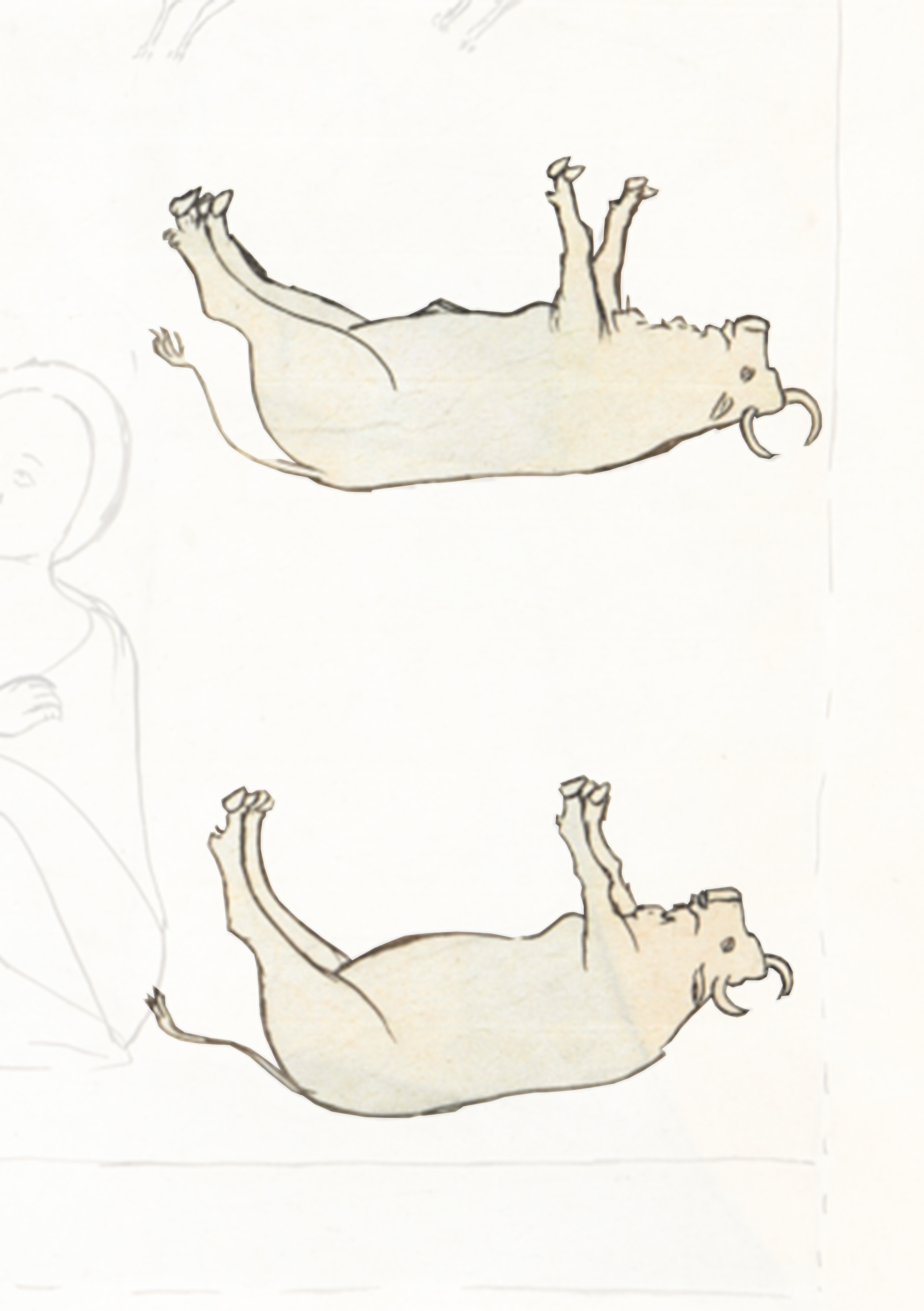Drawing Of A Man Laying On His Back
