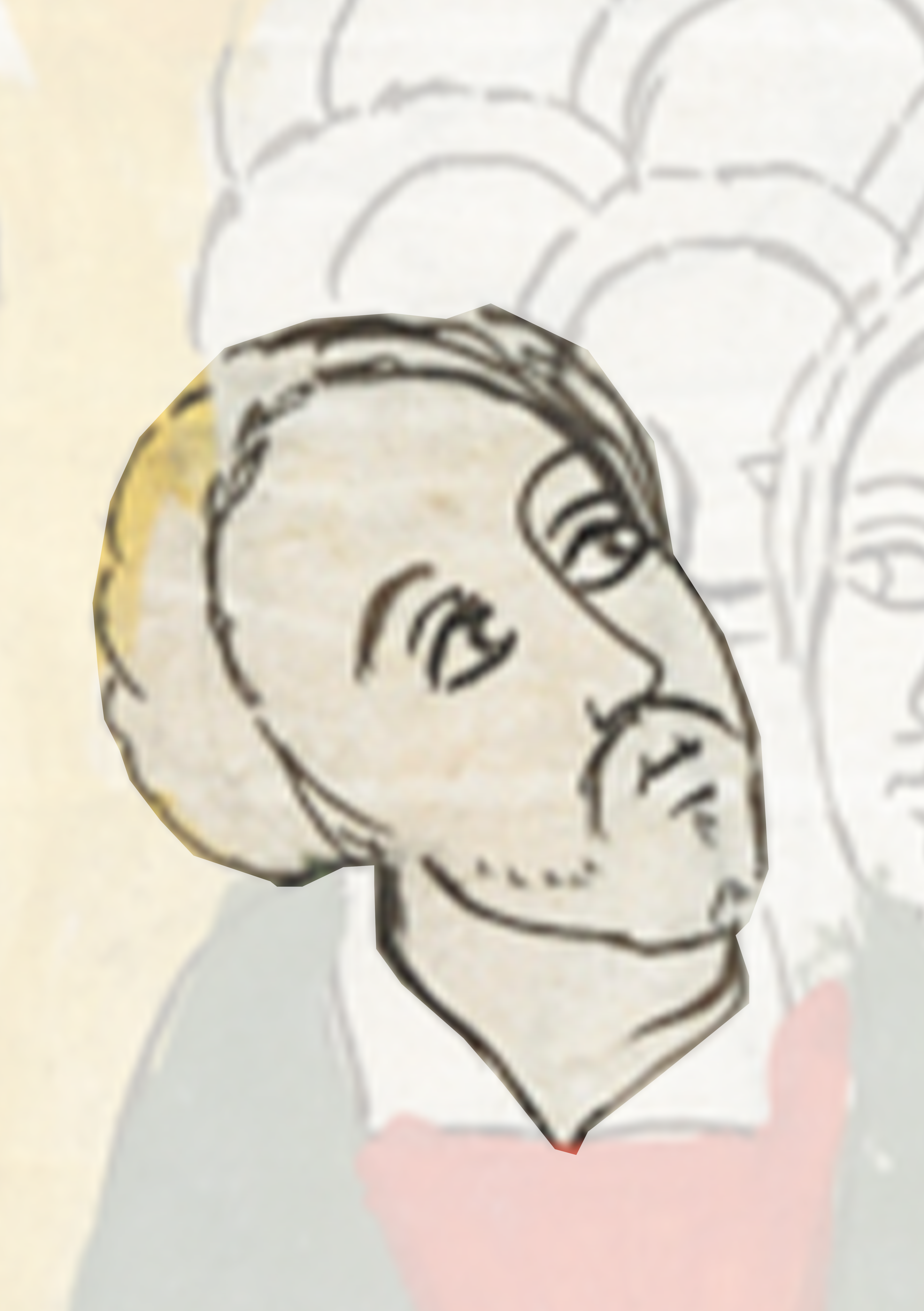 Drawing Of A Man With A Red Tie
