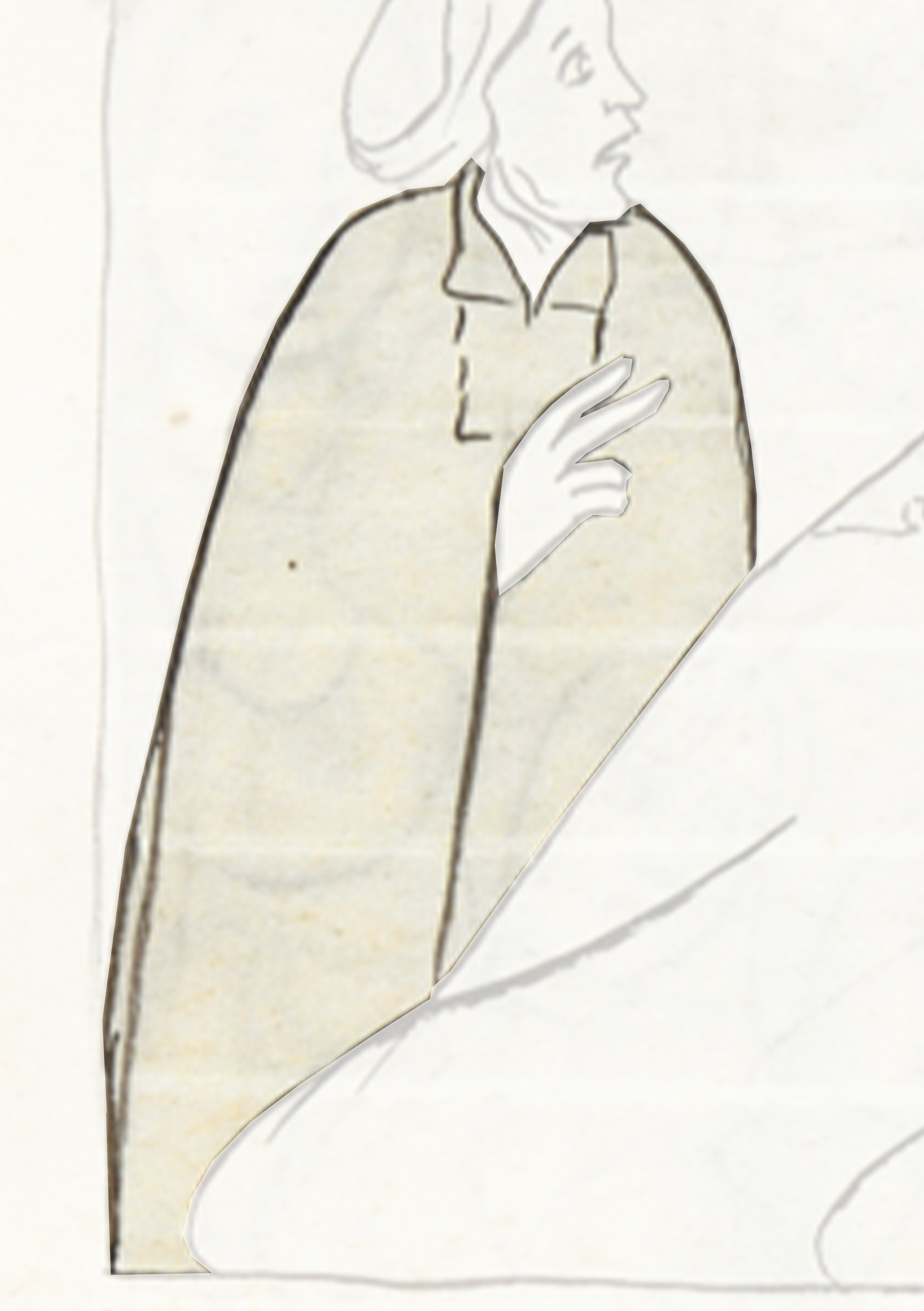 Drawing Of A Man In A Suit
