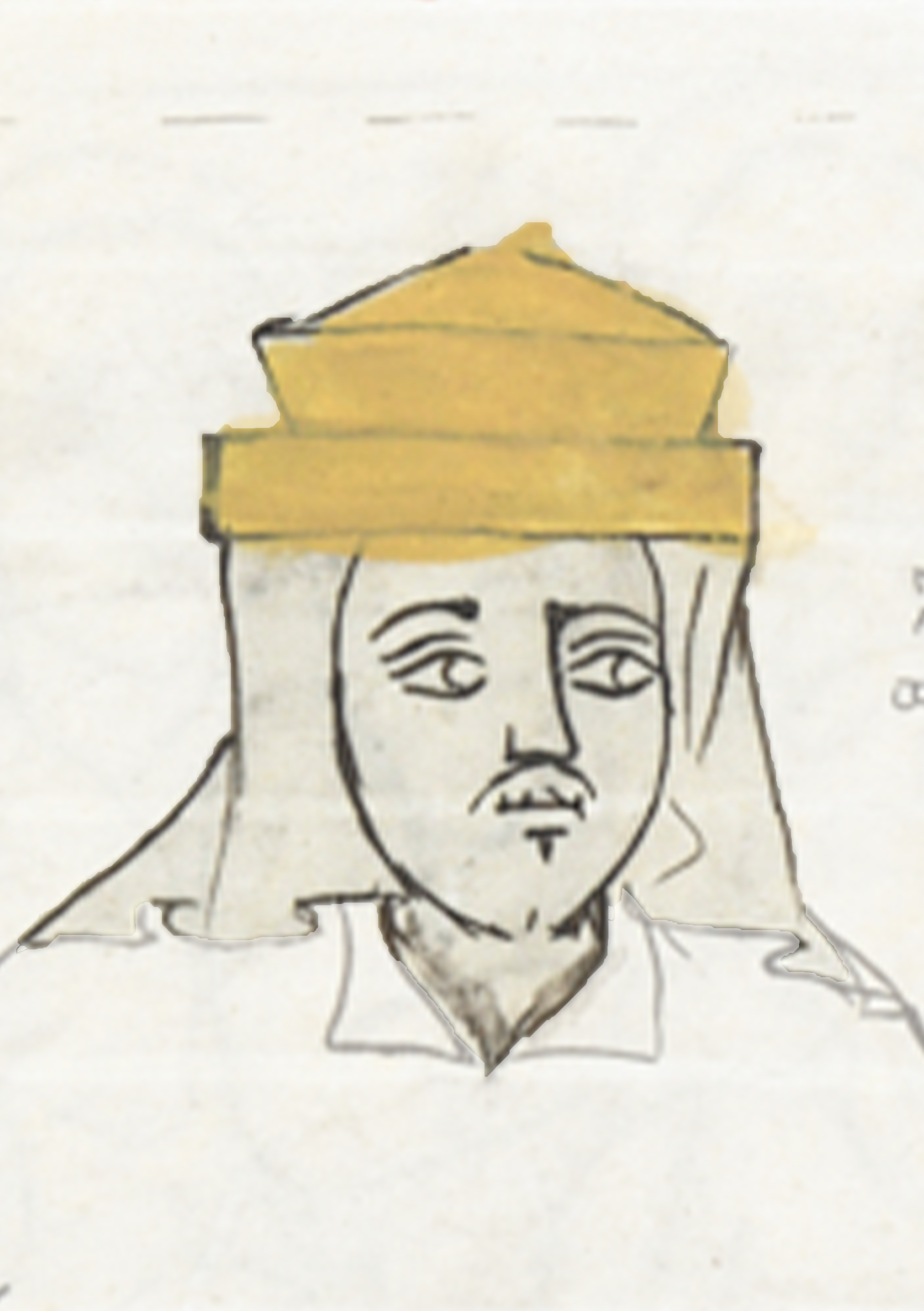 Drawing Of A Man With A Hat On
