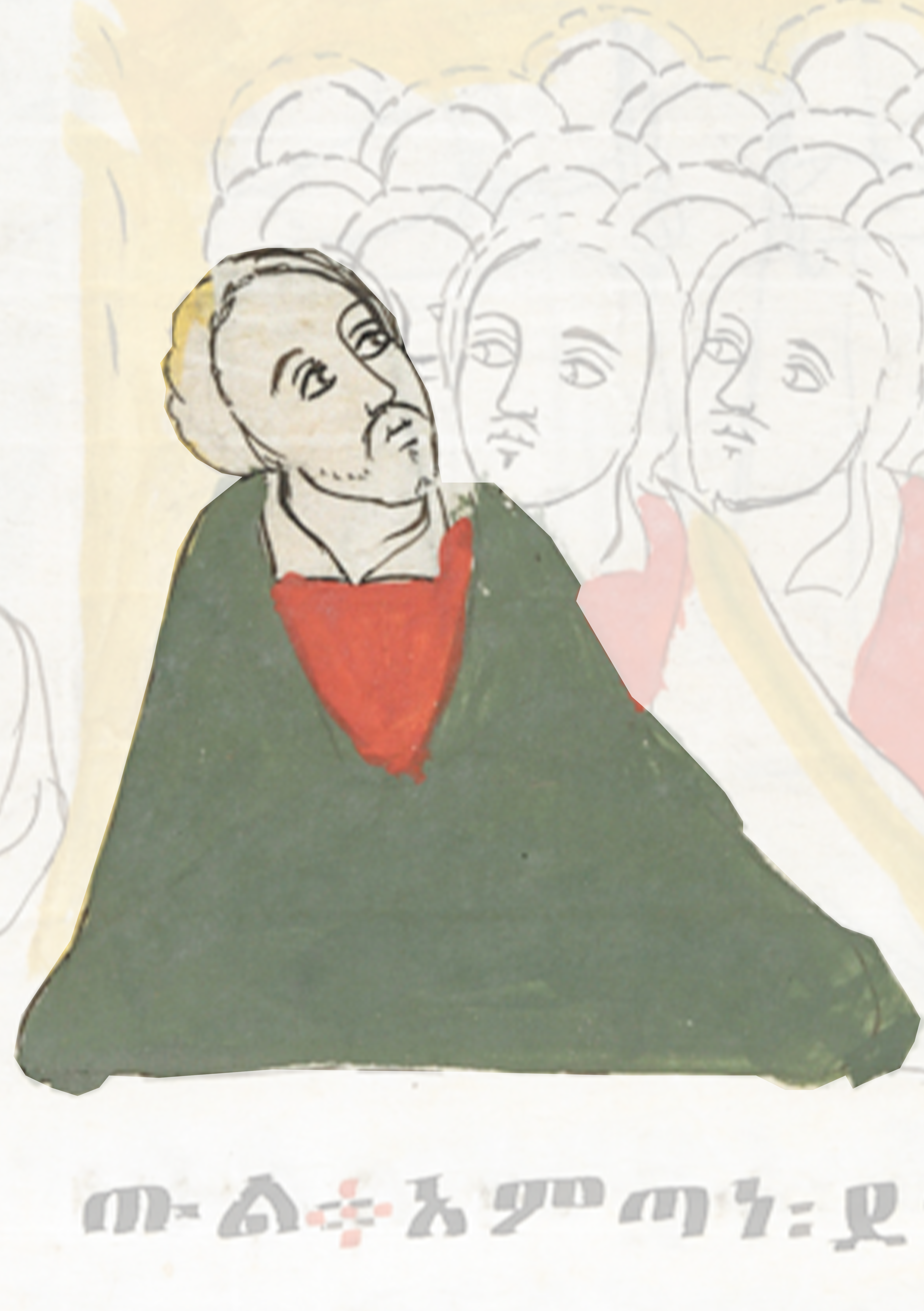 Painting Of A Man With A Red Scarf