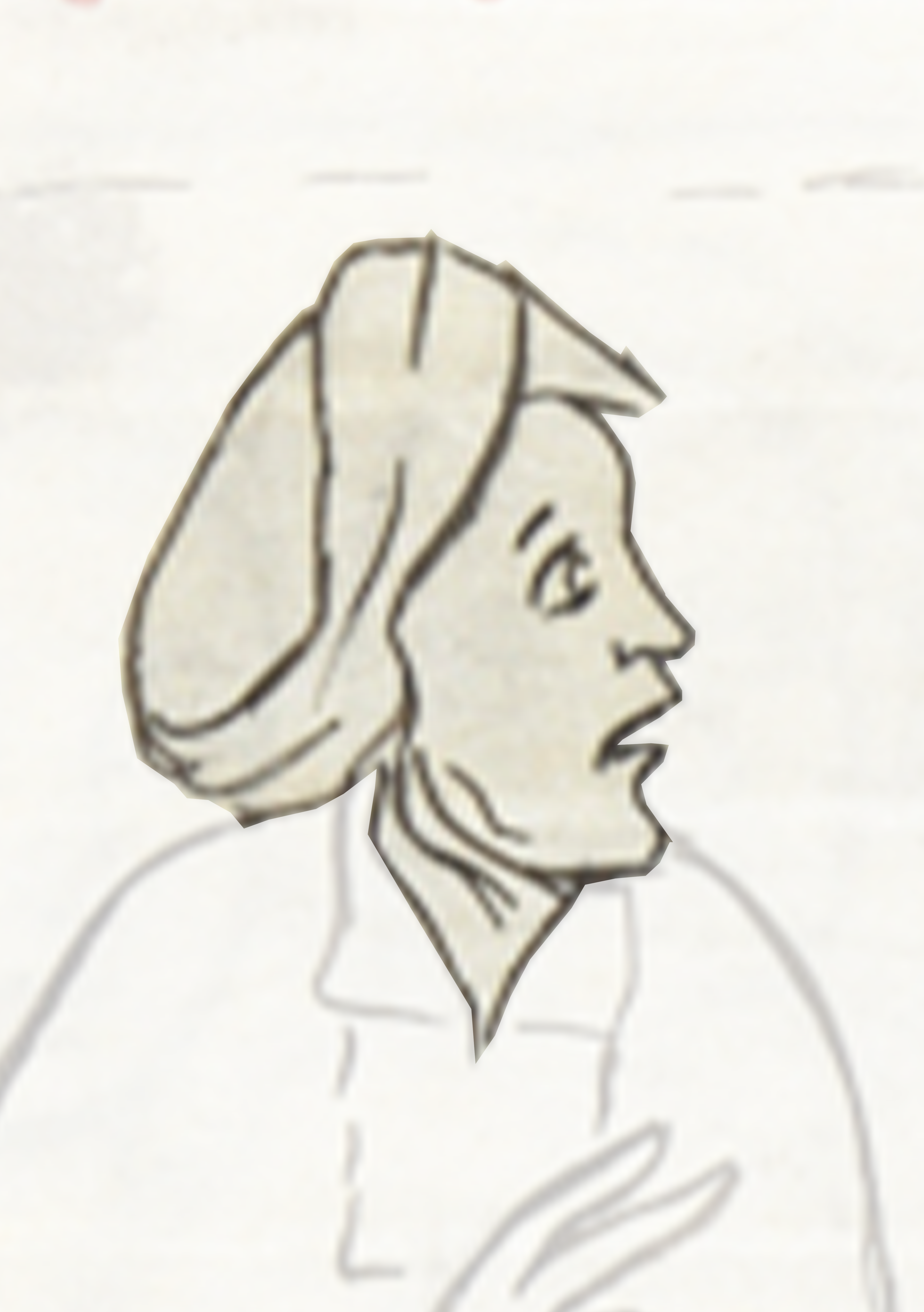 Drawing Of A Man With A Hat On