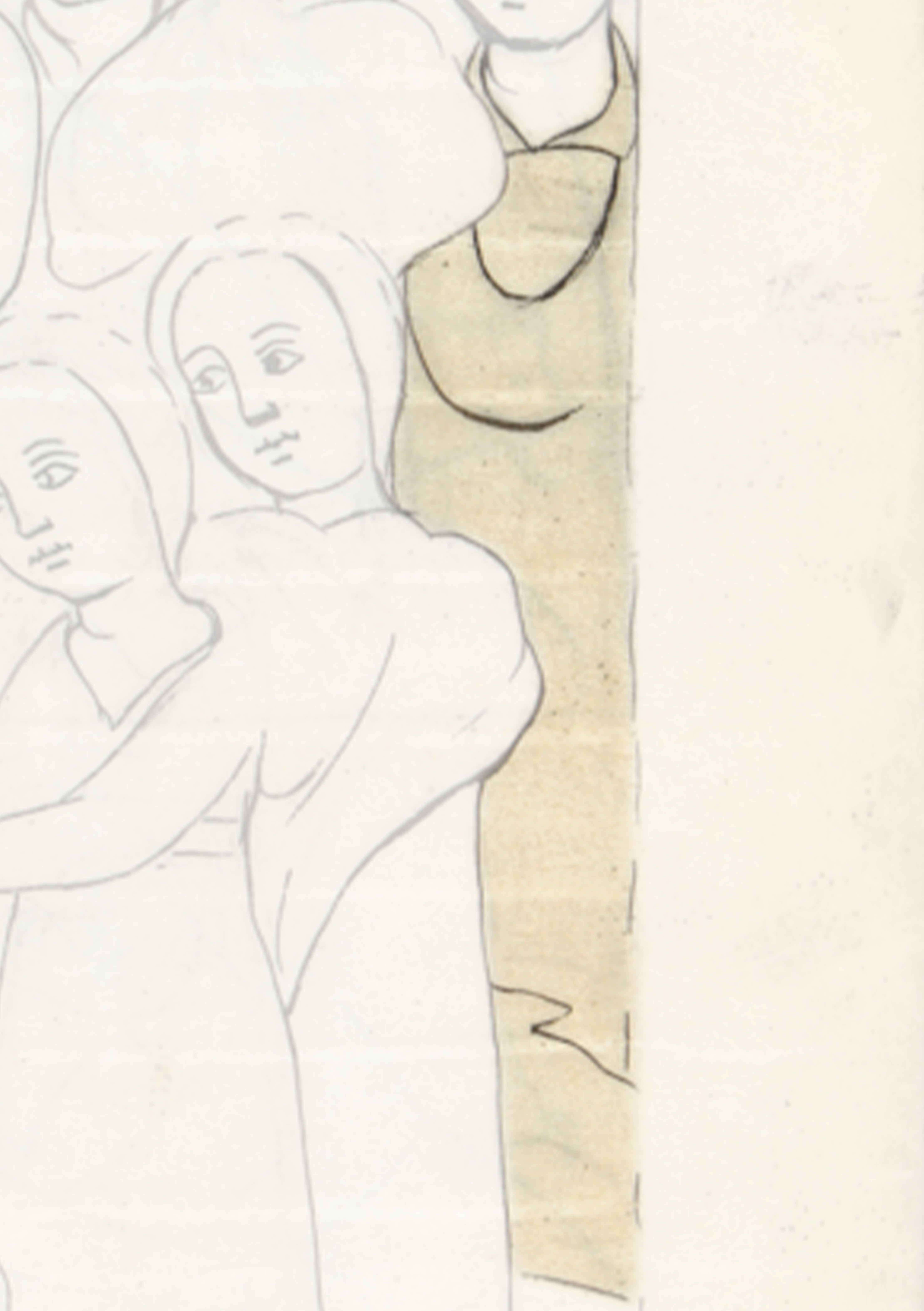 Drawing Of A Woman Holding A Child