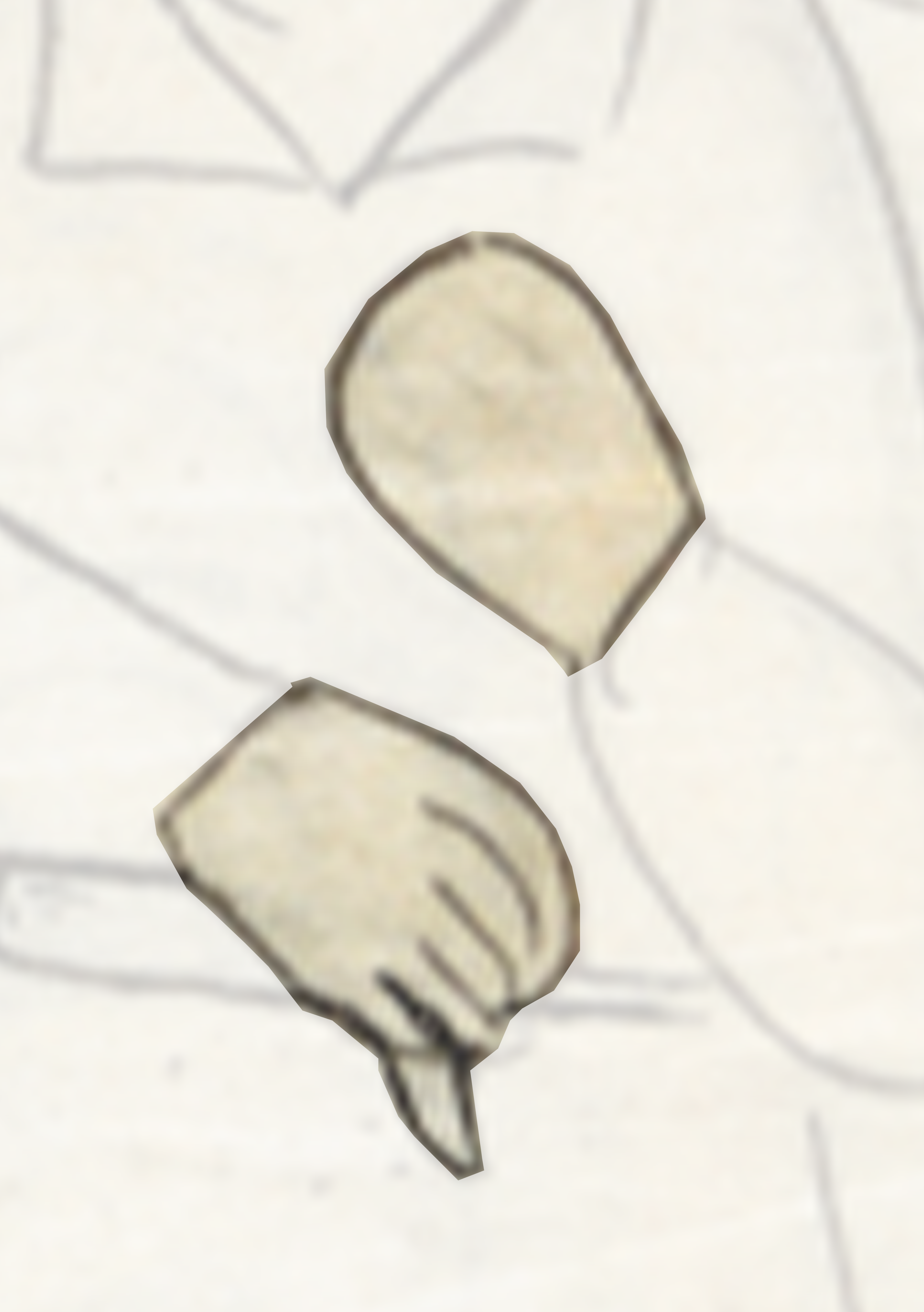 Two Pieces Of White Marble On A White Background
