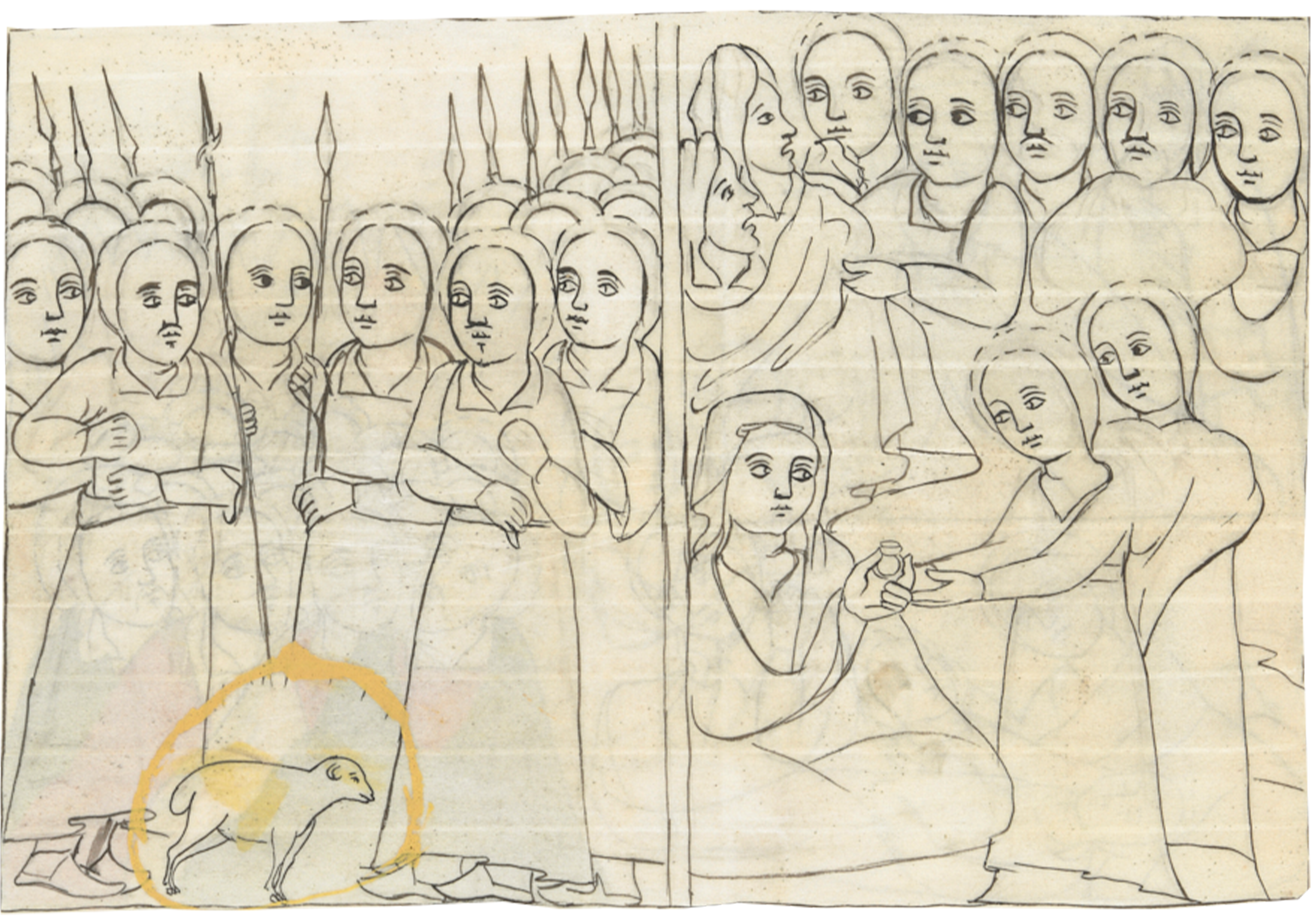Drawing Of A Group Of People