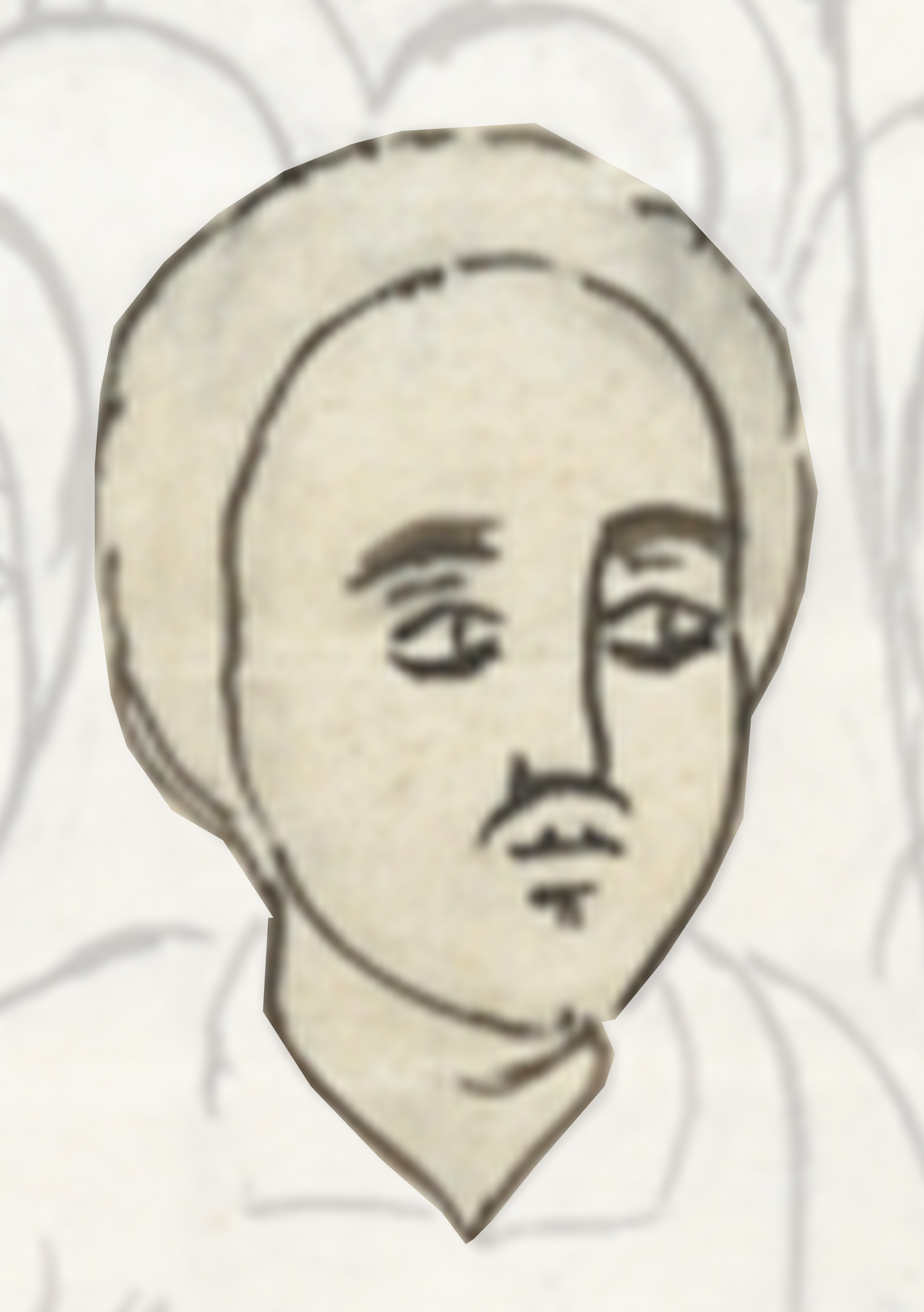 Drawing Of A Man With A Mustache