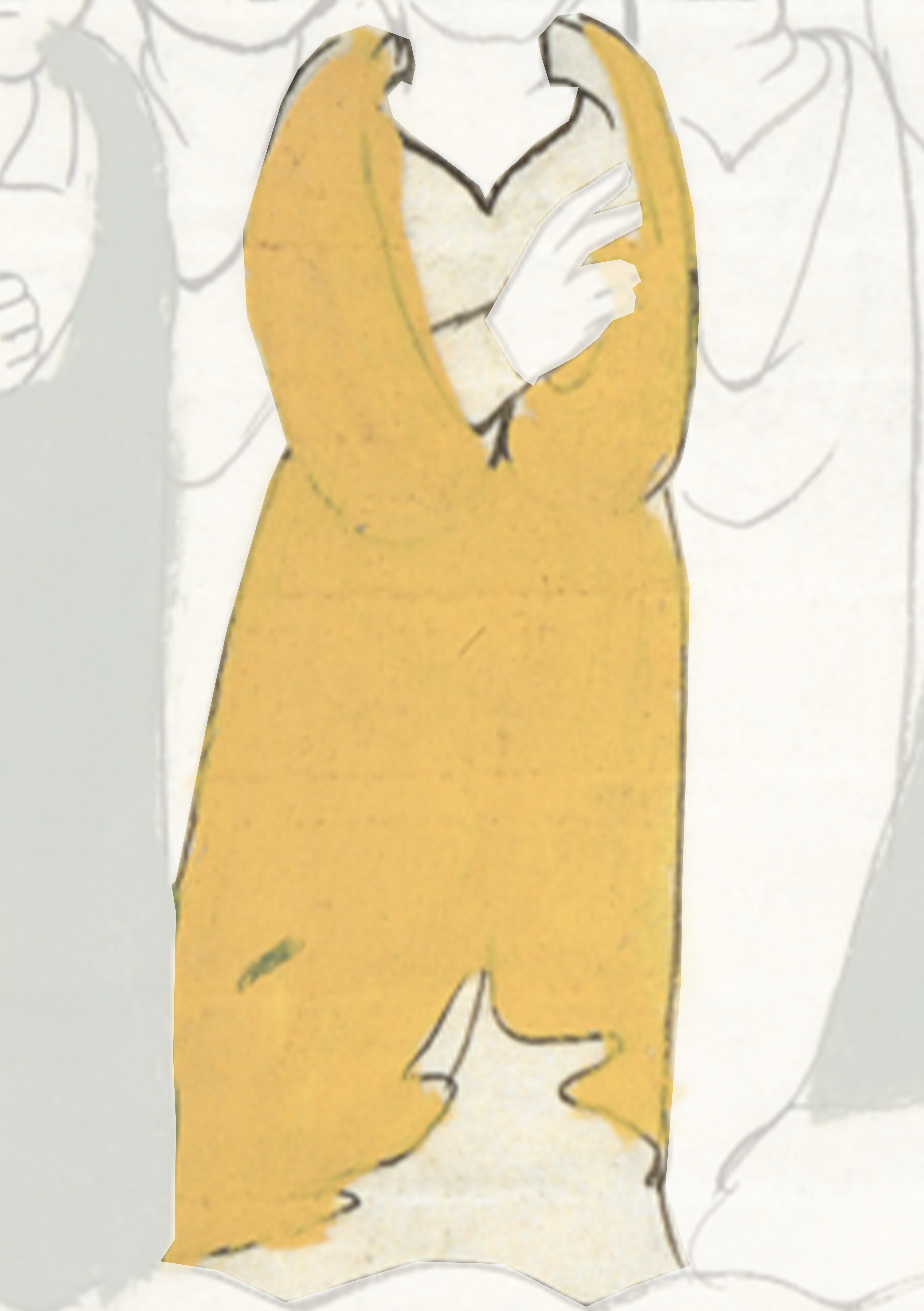 Drawing Of A Man In A Yellow Shirt