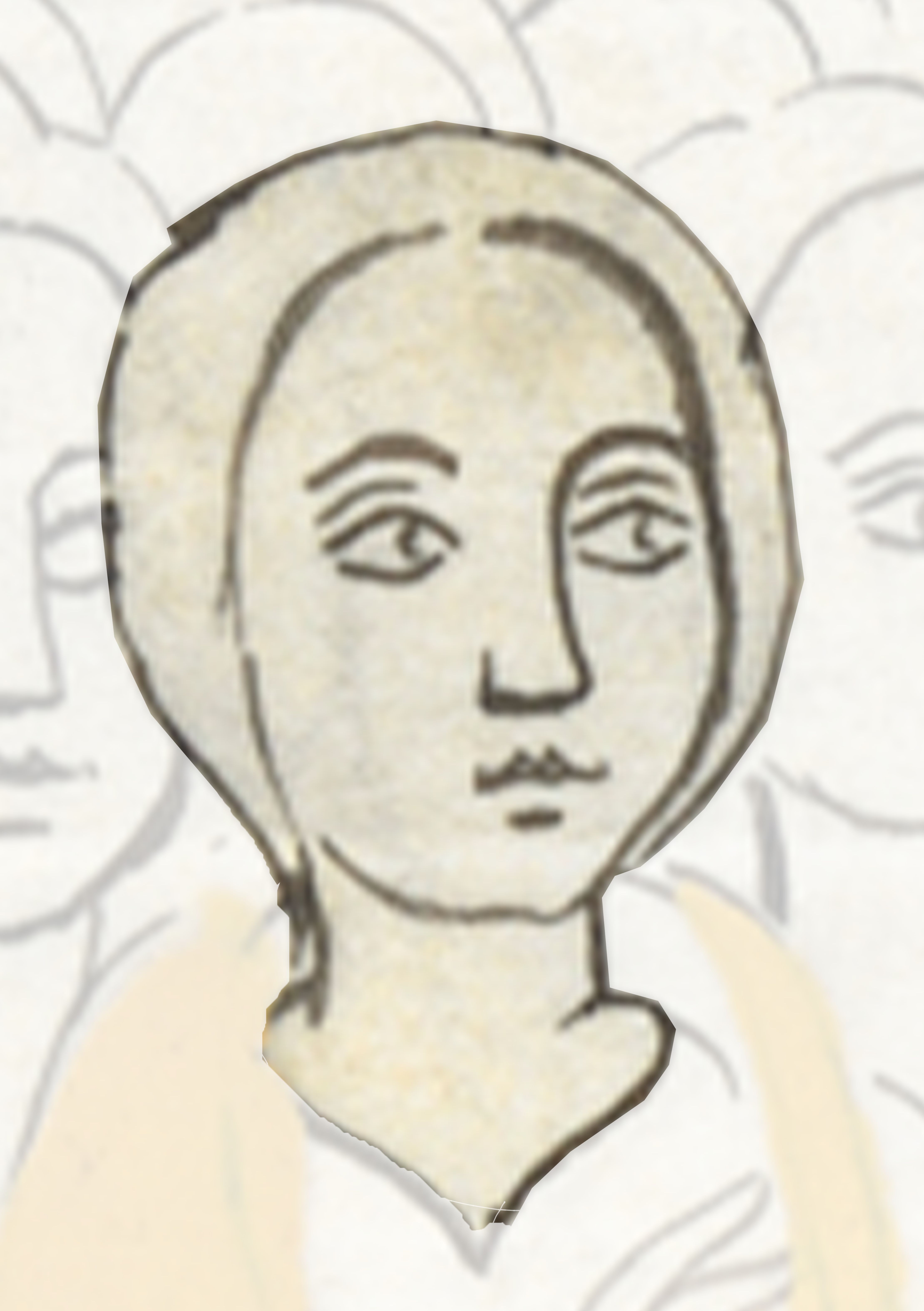 Drawing Of A Man With A Beard