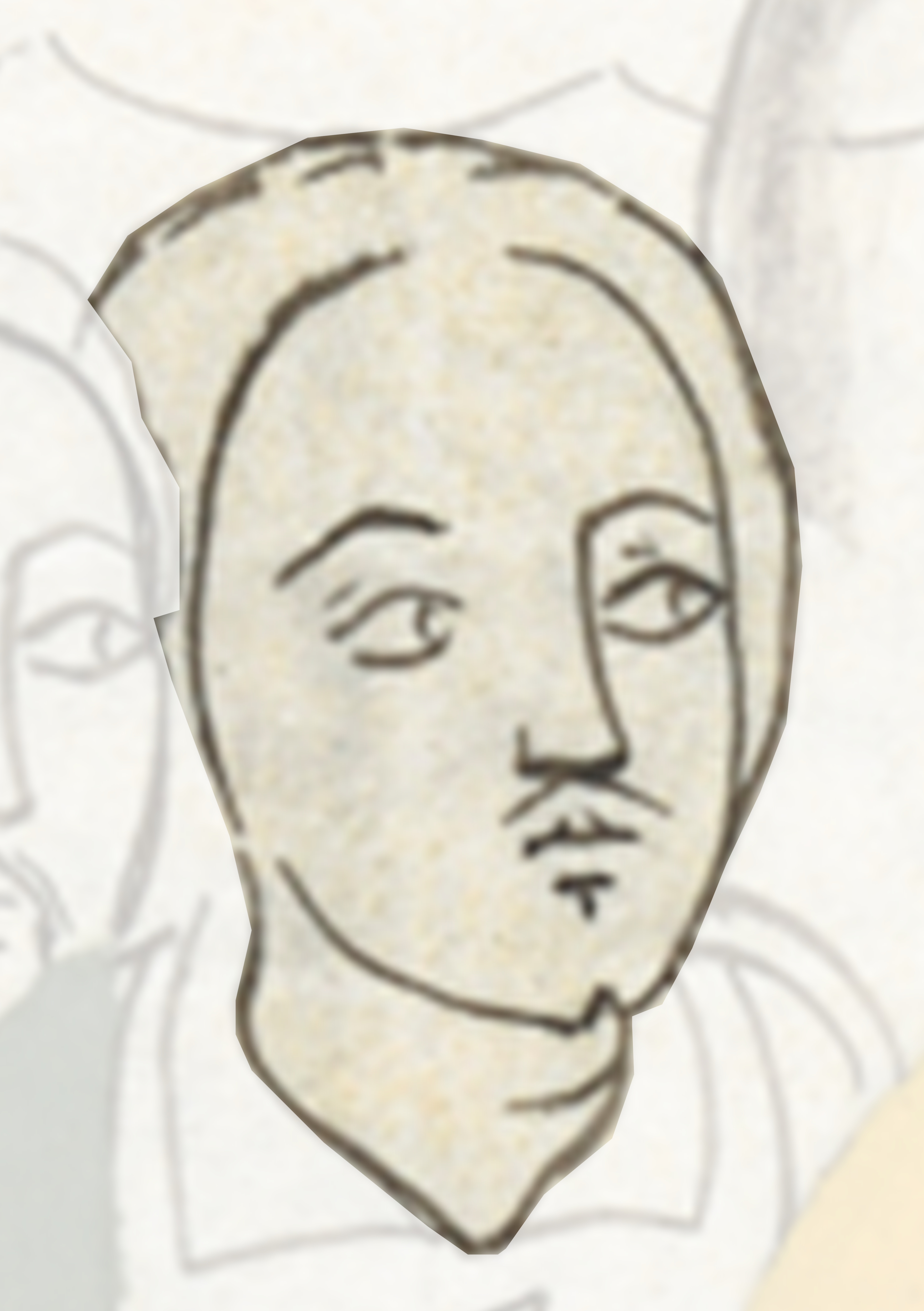 Drawing Of A Man With A Mustache