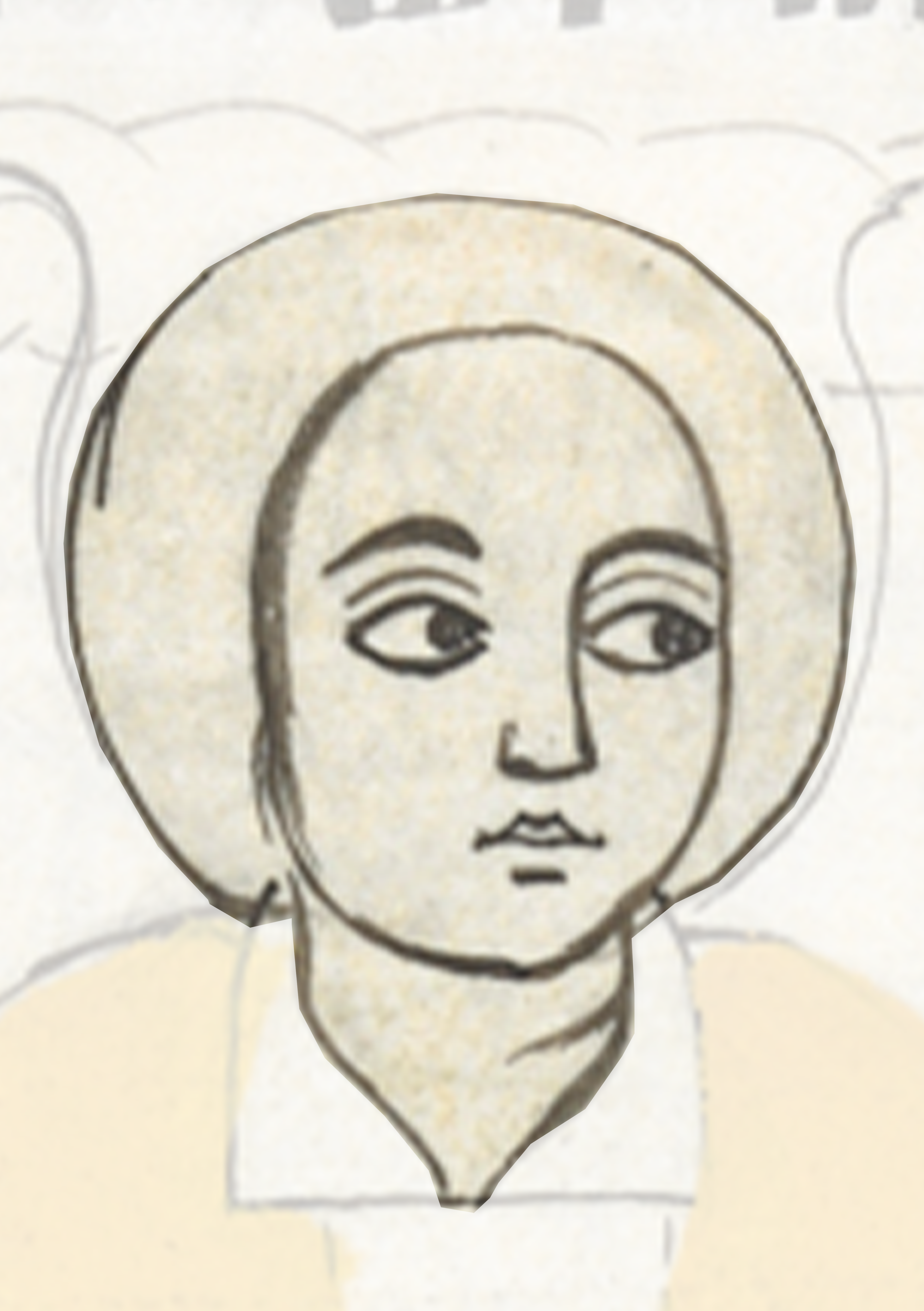 Drawing Of A Woman With A Hat