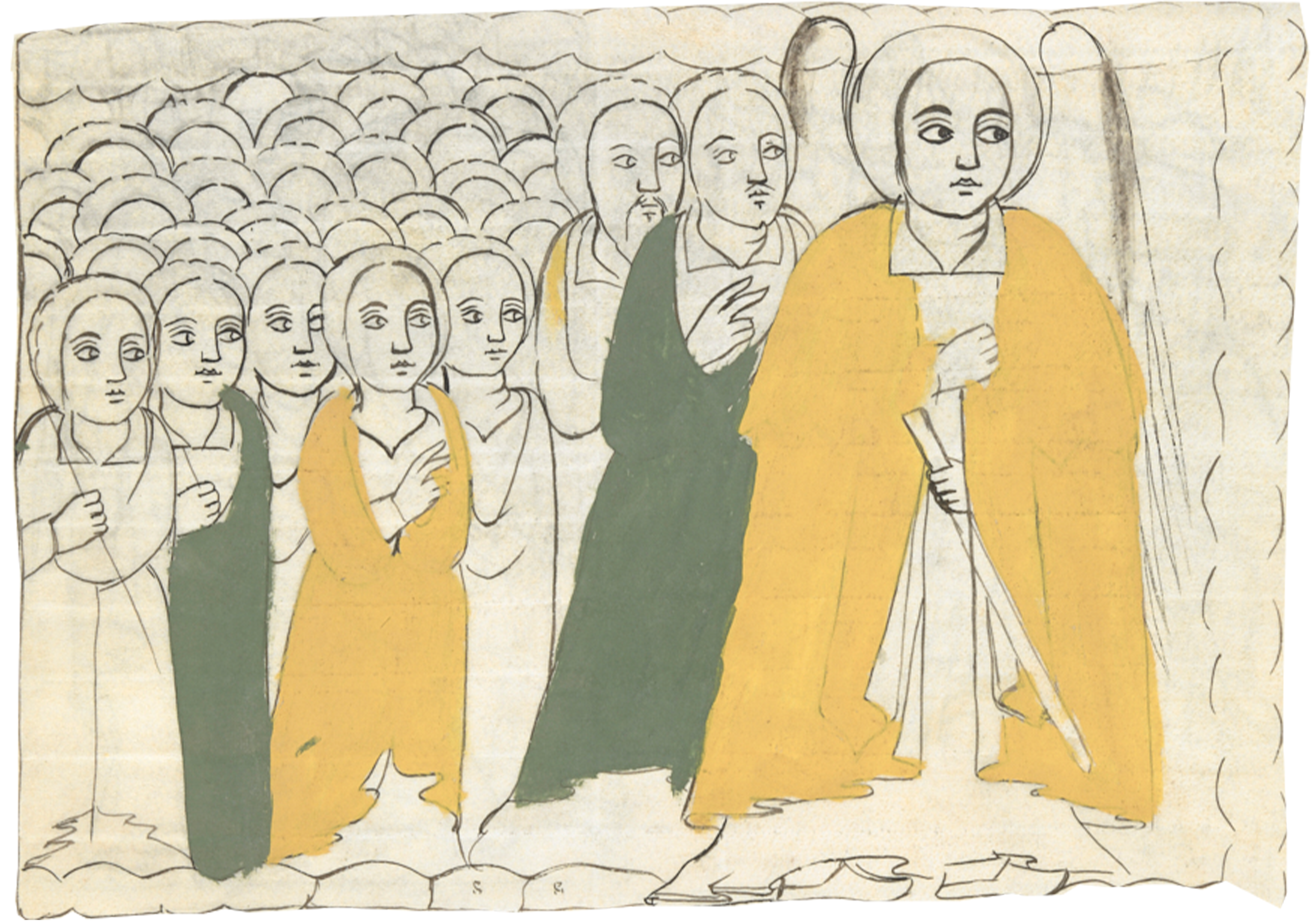Drawing Of A Group Of People