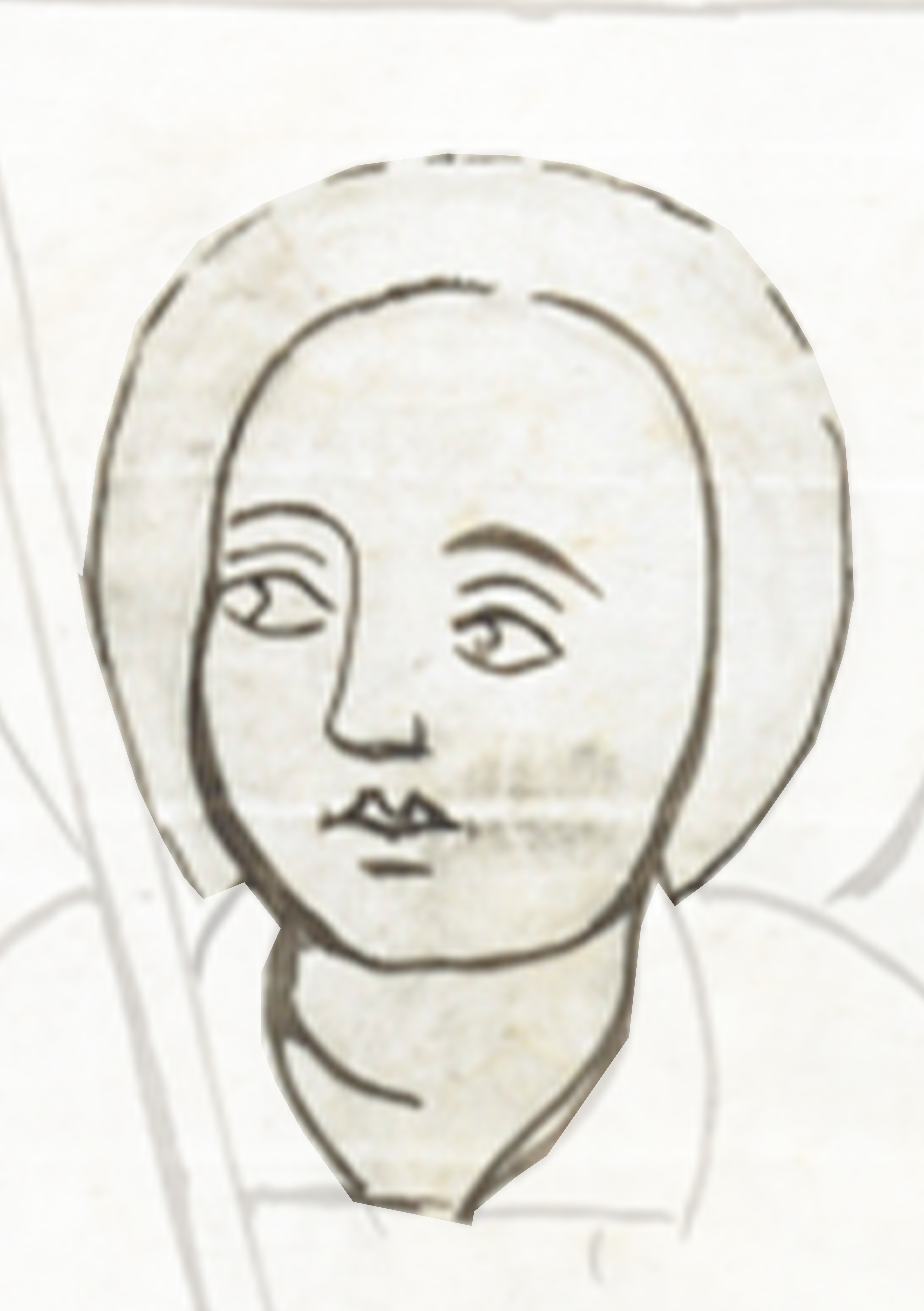Drawing Of A Man With A Mustache