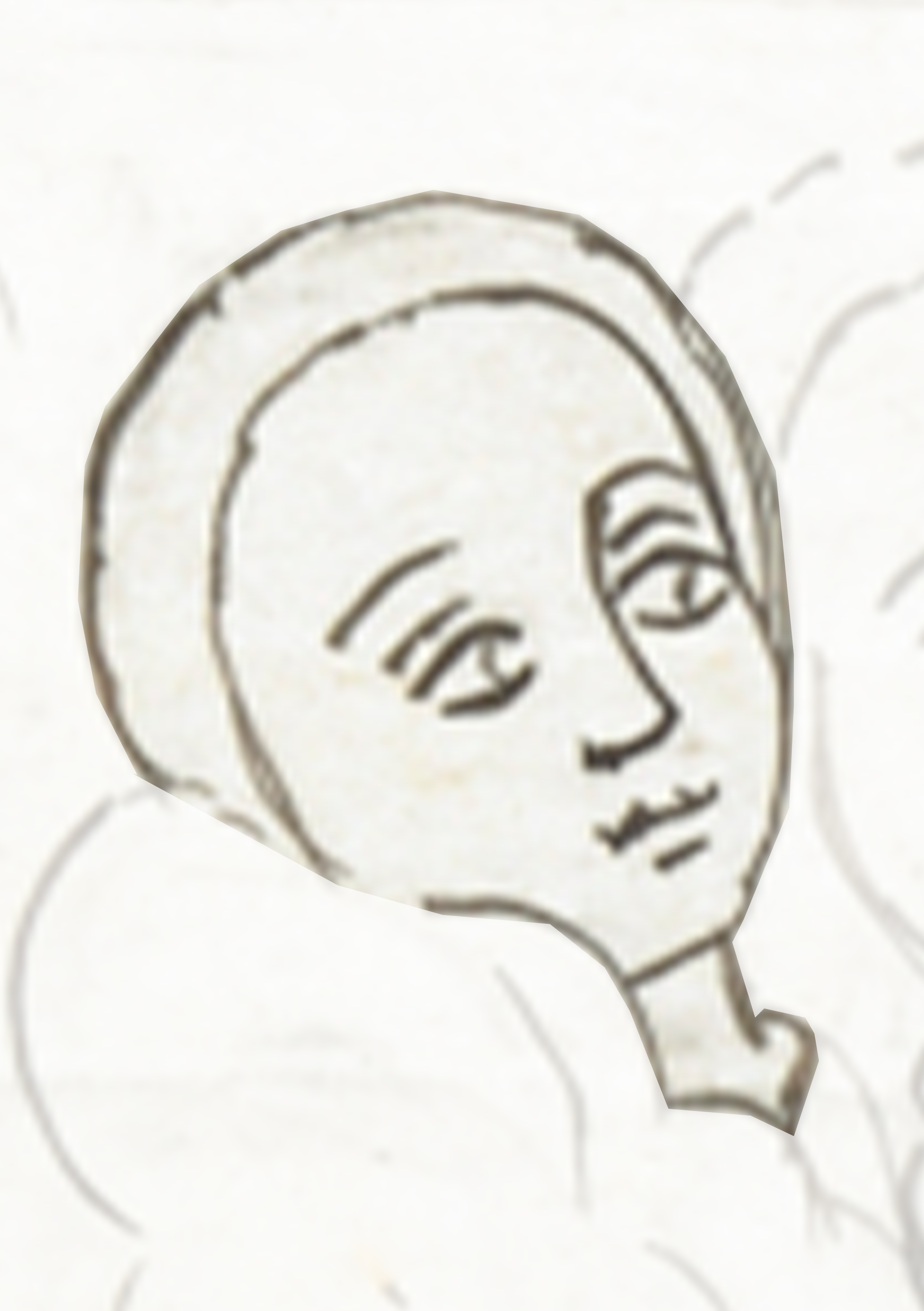Drawing Of A Man With A Speech Bubble